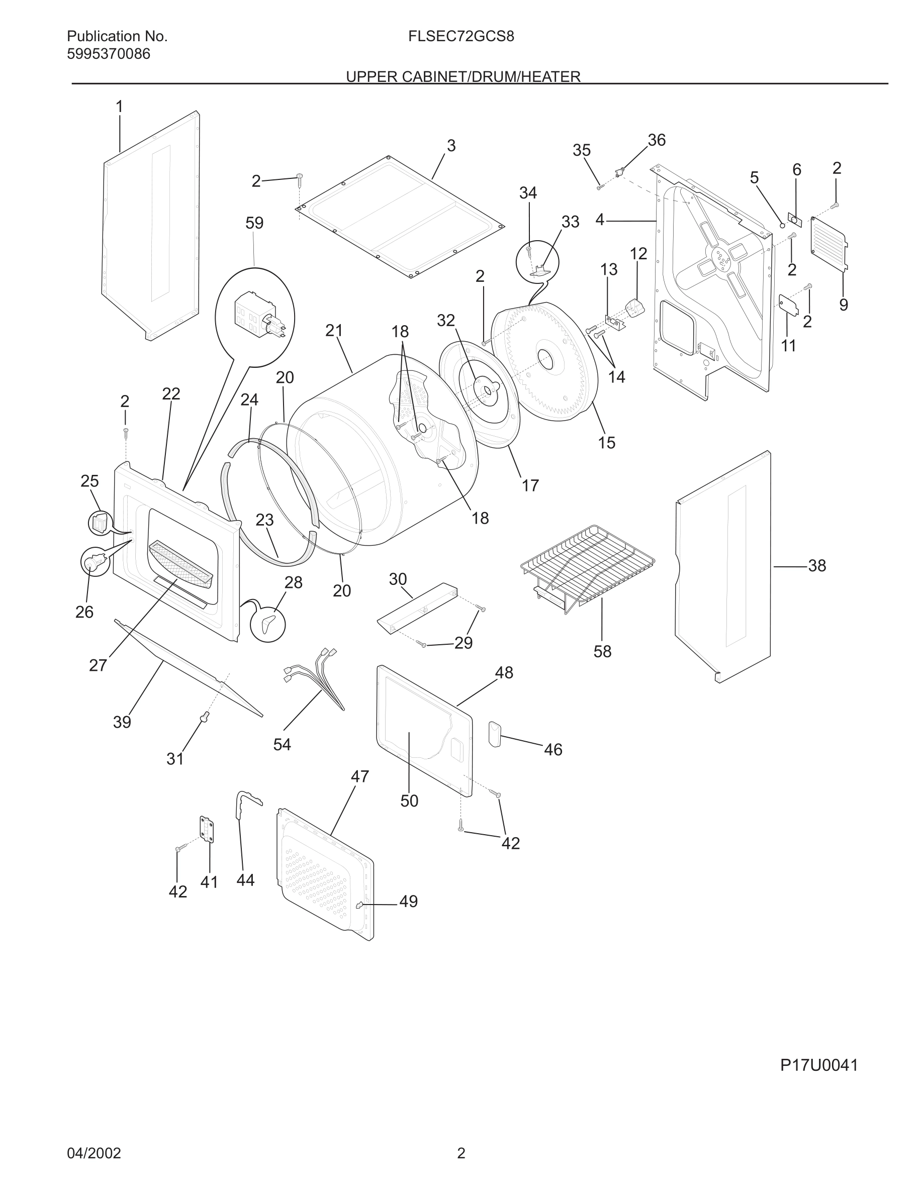 03 - UPPER CABINET/DRUM/HEATER