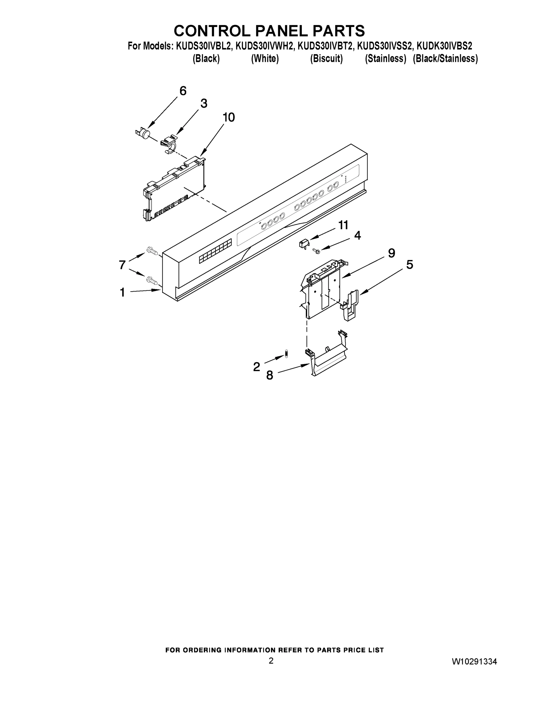 02 - CONTROL PANEL PARTS
