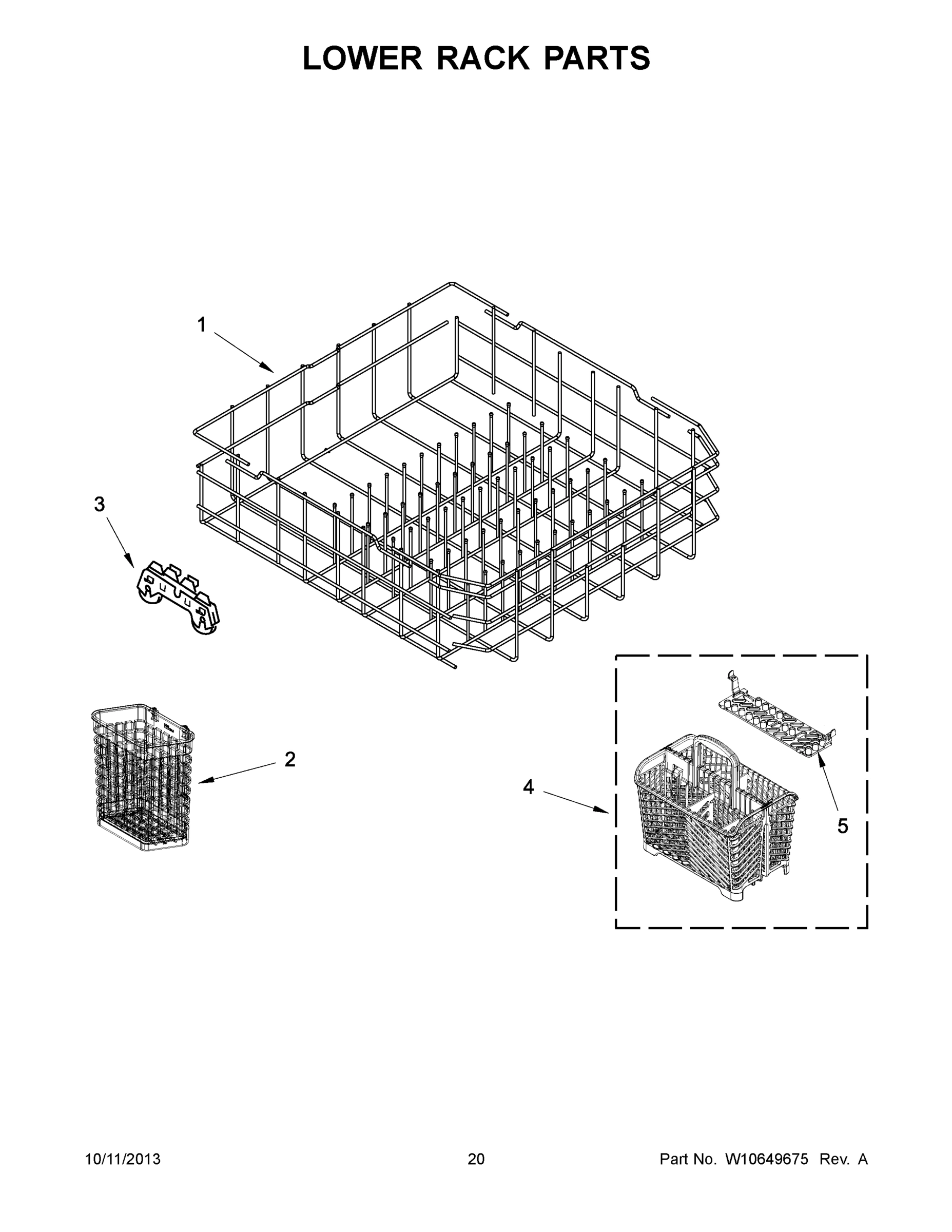 11 - LOWER RACK PARTS