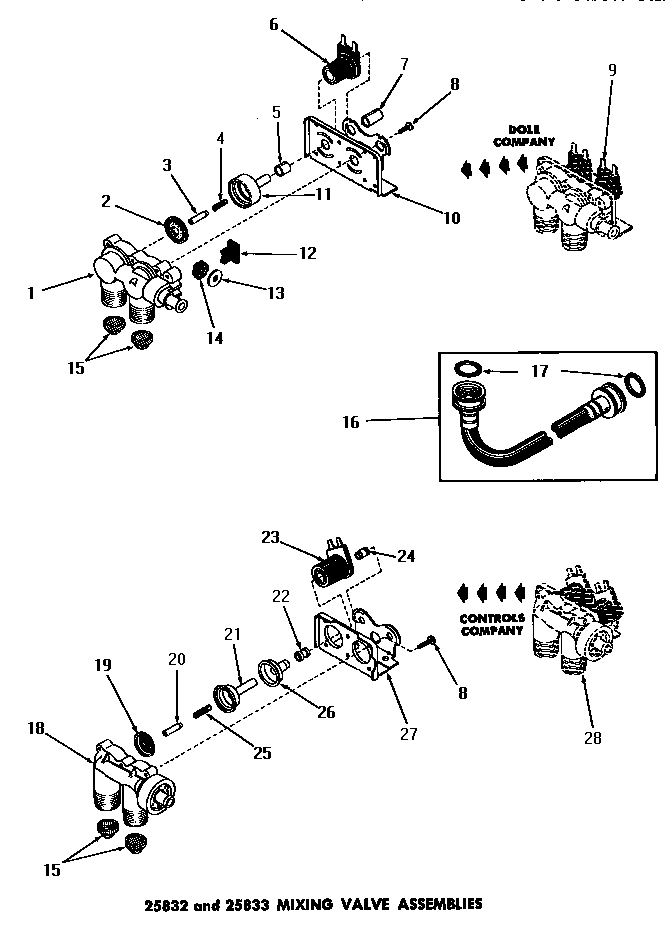 06 - 25832 & 25833 MIXING VALVE ASSEMBLIES