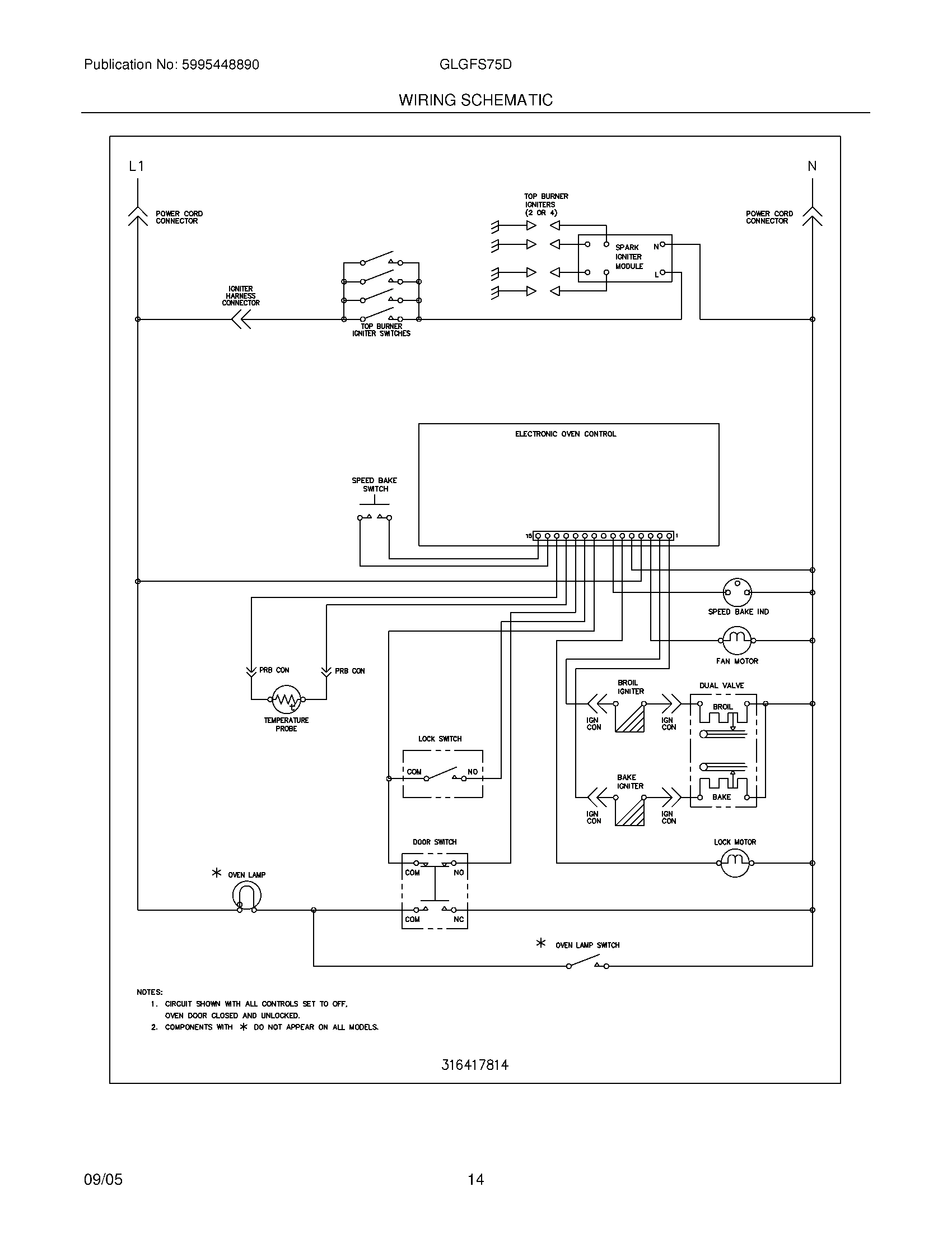 14 - WIRING SCHEMATIC