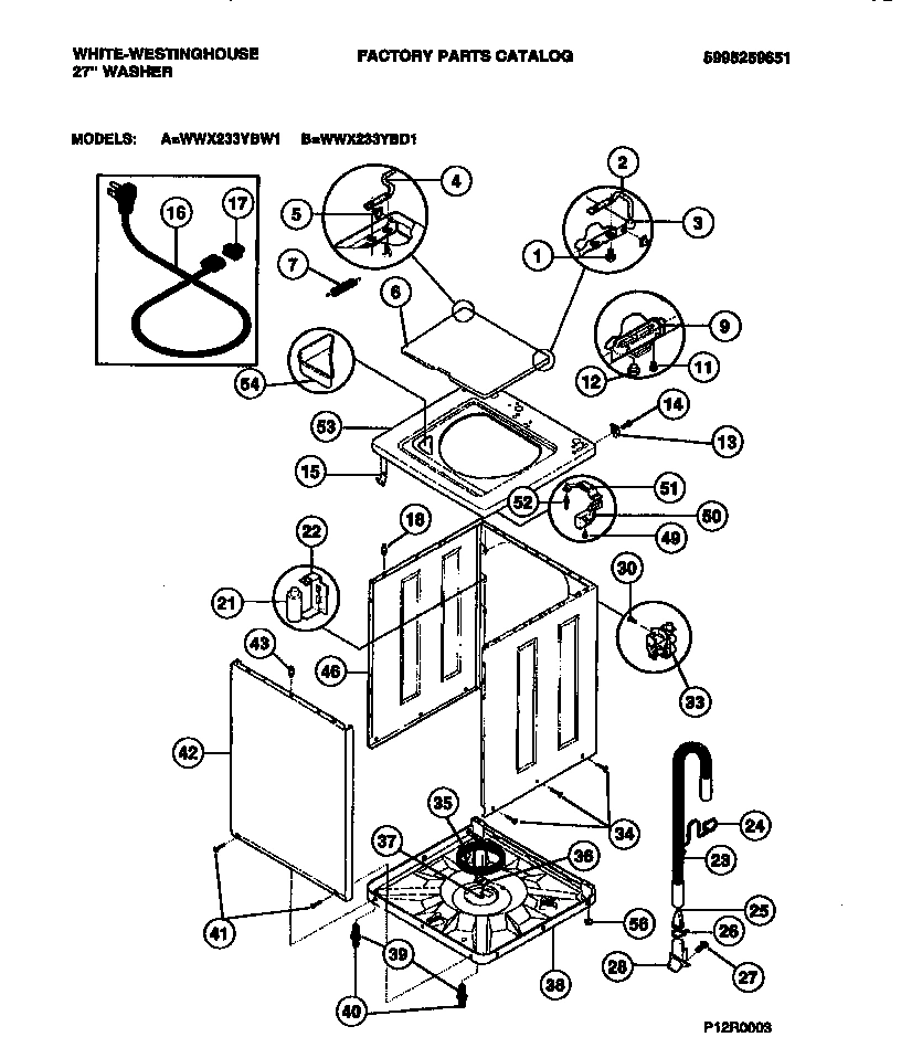02 - CABINET, TOP PANEL, BASE