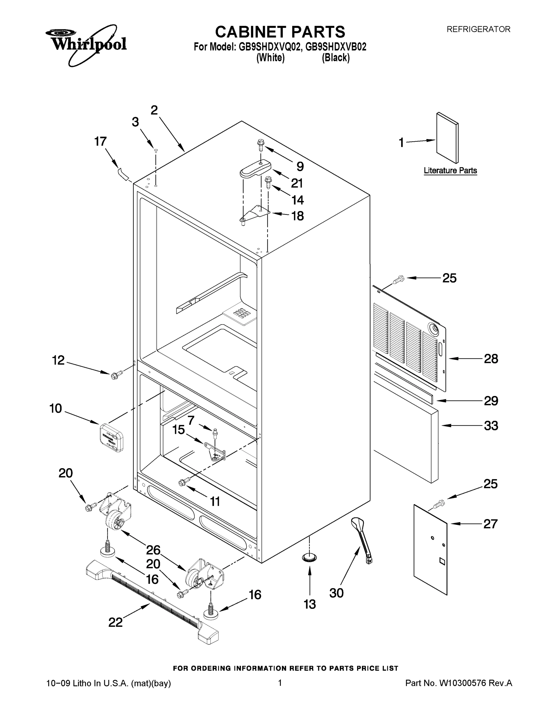 01 - CABINET PARTS