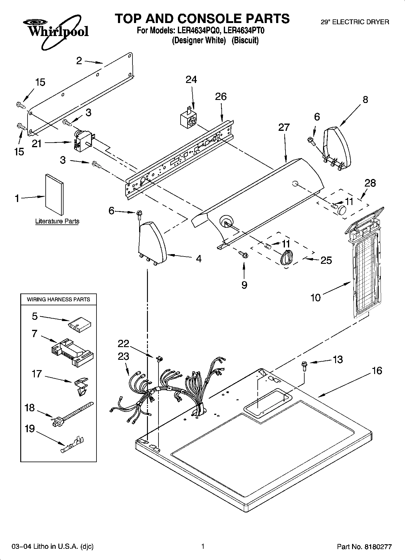 01 - TOP AND CONSOLE PARTS