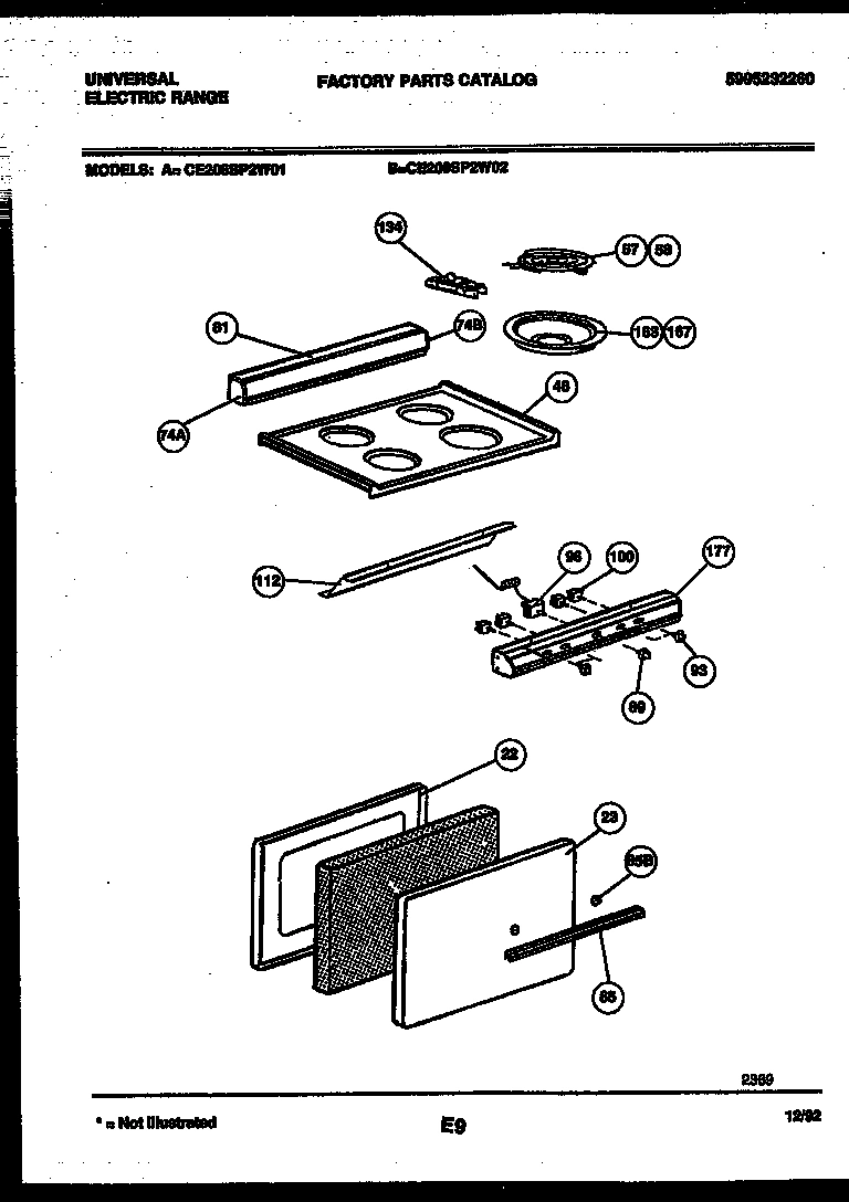 02 - BACKGUARD, COOKTOP AND DOOR PARTS