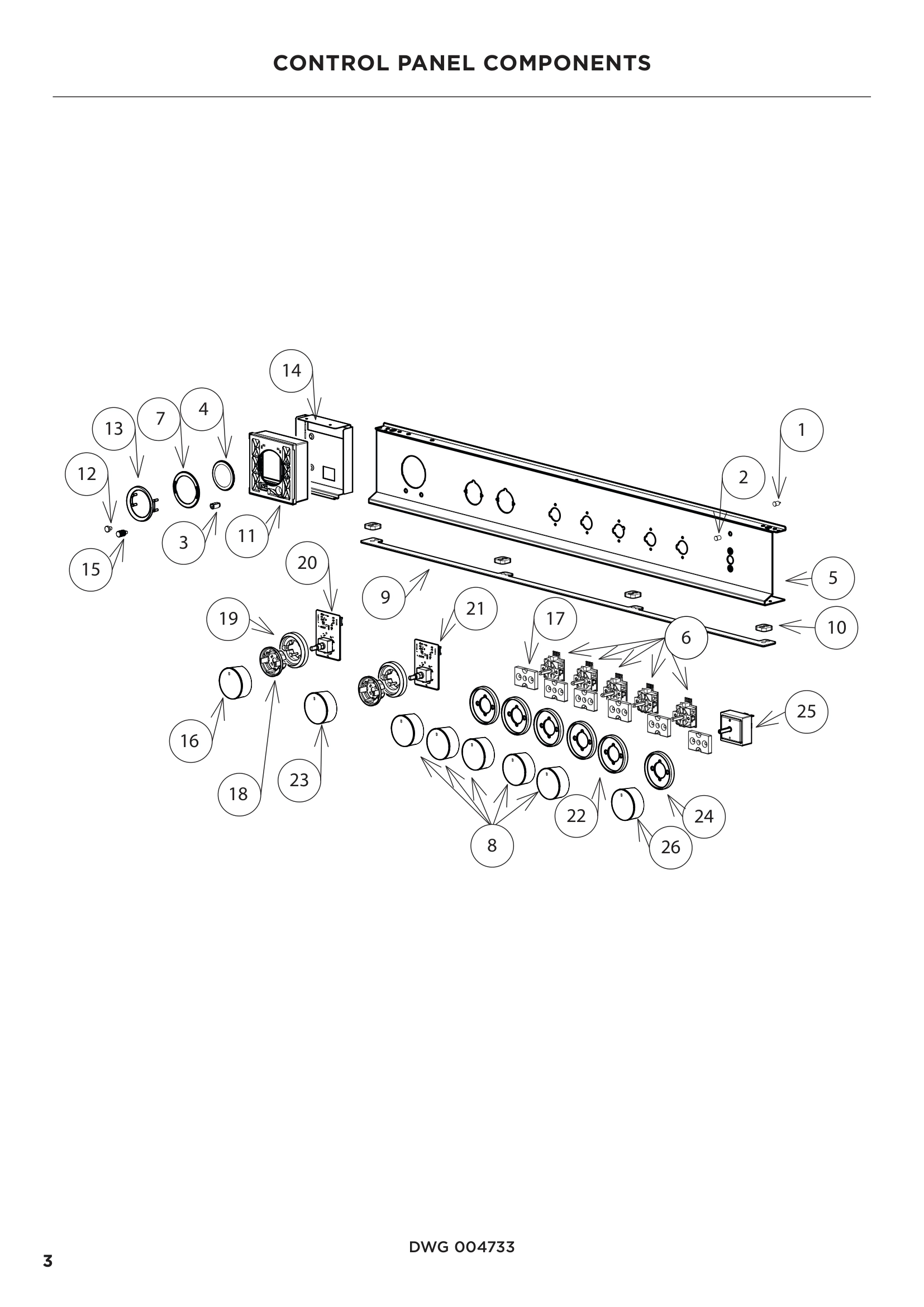 CONTROL PANEL COMPONENTS