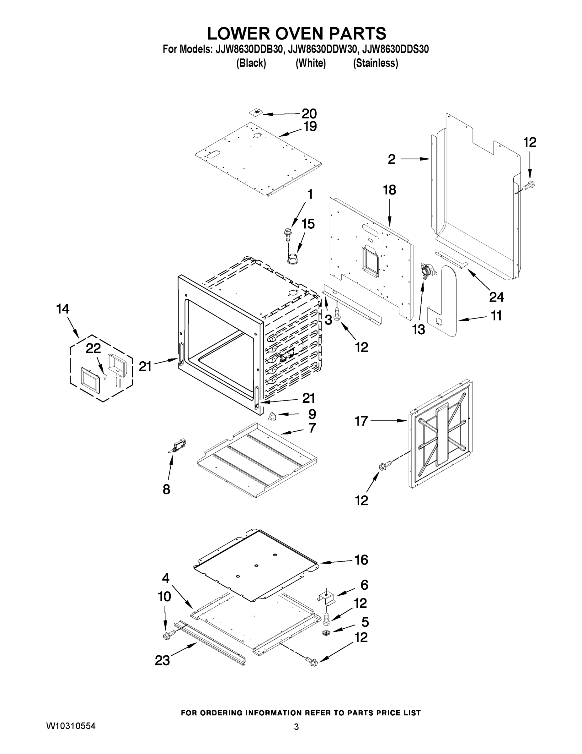 02 - LOWER OVEN PARTS
