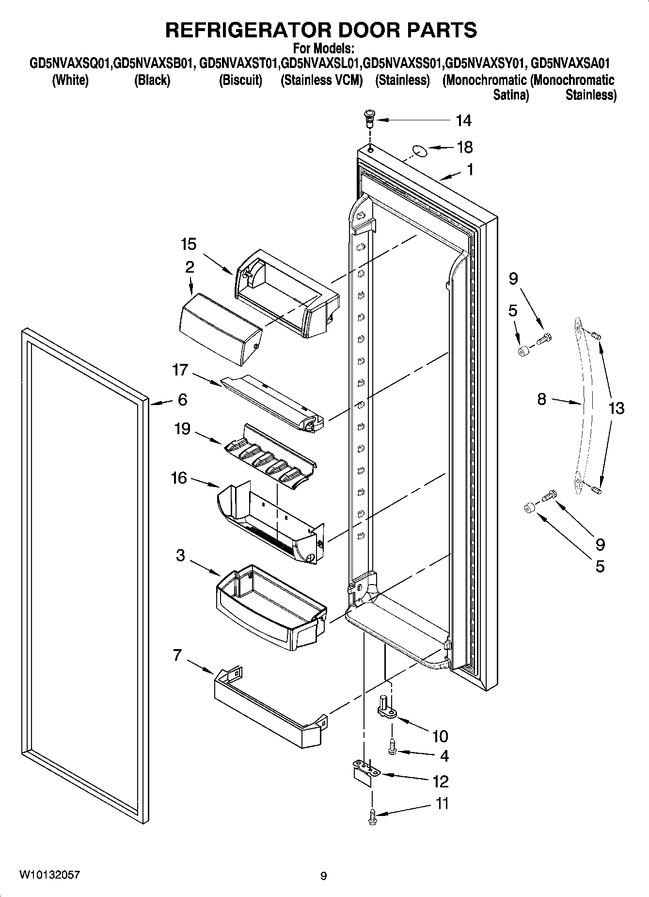 06 - REFRIGERATOR DOOR PARTS