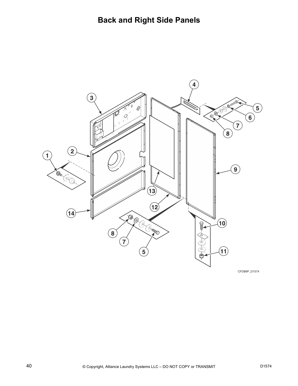 Back and Right Side Panels