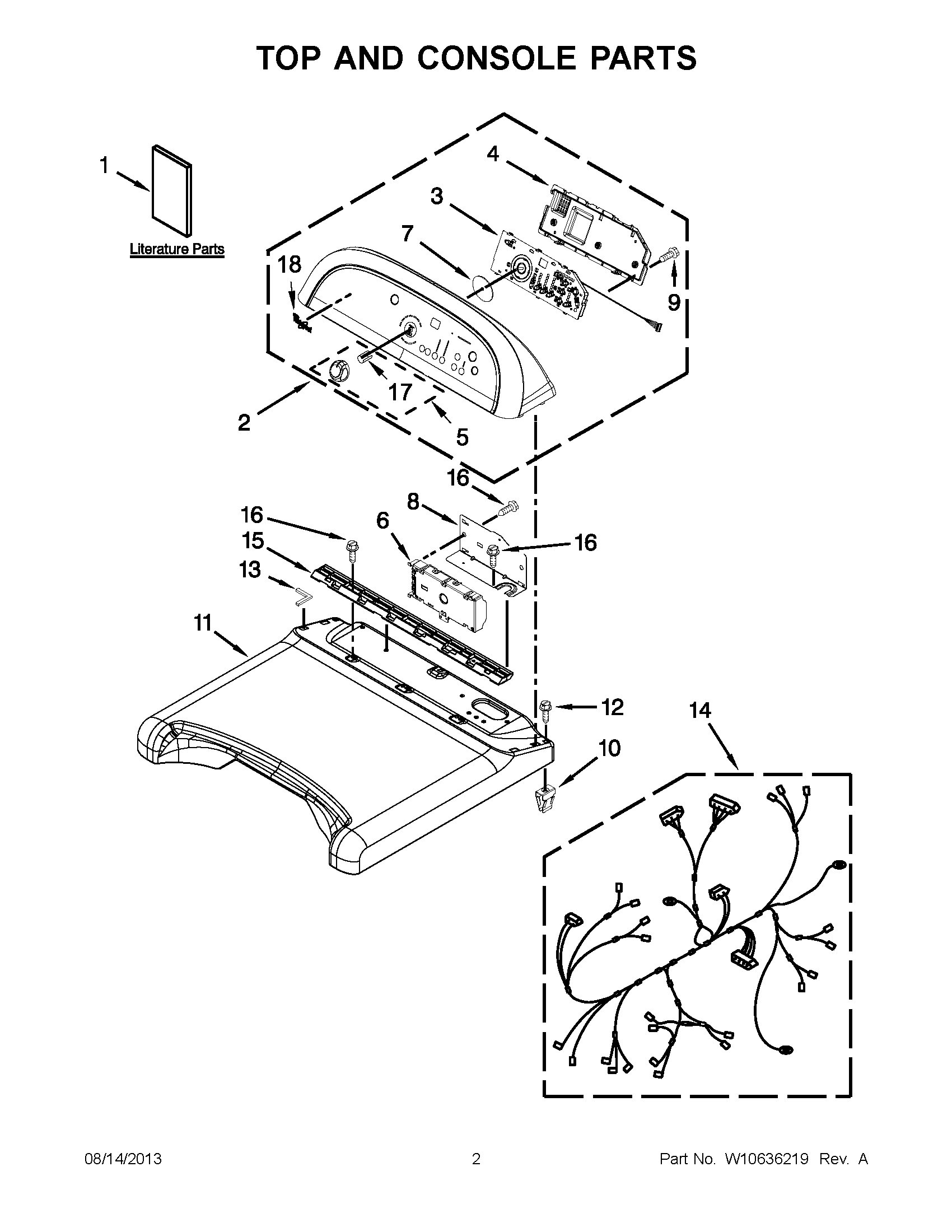 01 - TOP AND CONSOLE PARTS