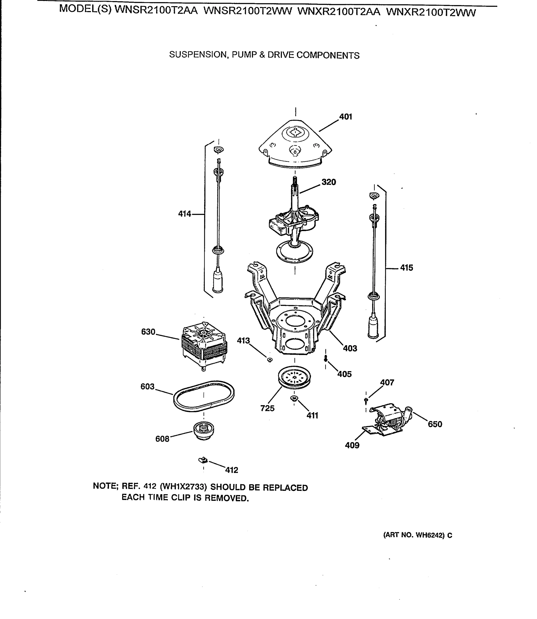 SUSPENSION, PUMP & DRIVE COMPONENTS