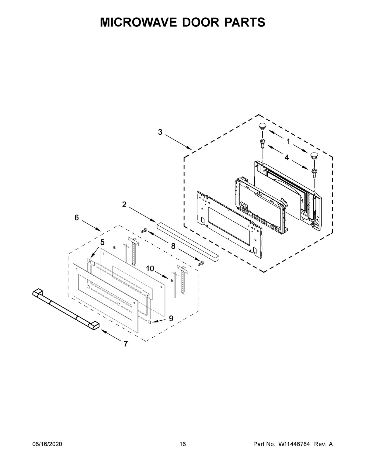 09 - MICROWAVE DOOR PARTS