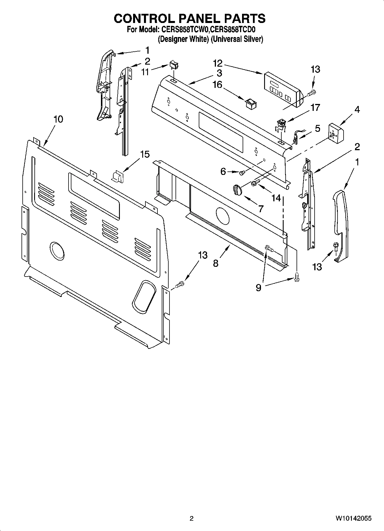 02 - CONTROL PANEL PARTS