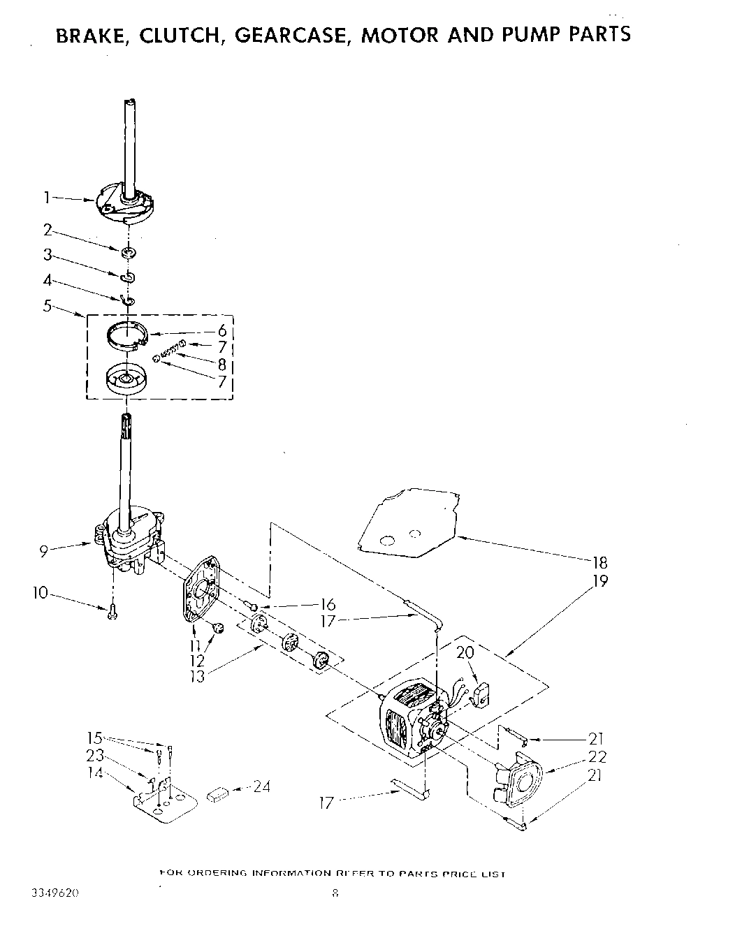 06 - BRAKE, CLUTCH, GEARCASE, MOTOR AND PUMP