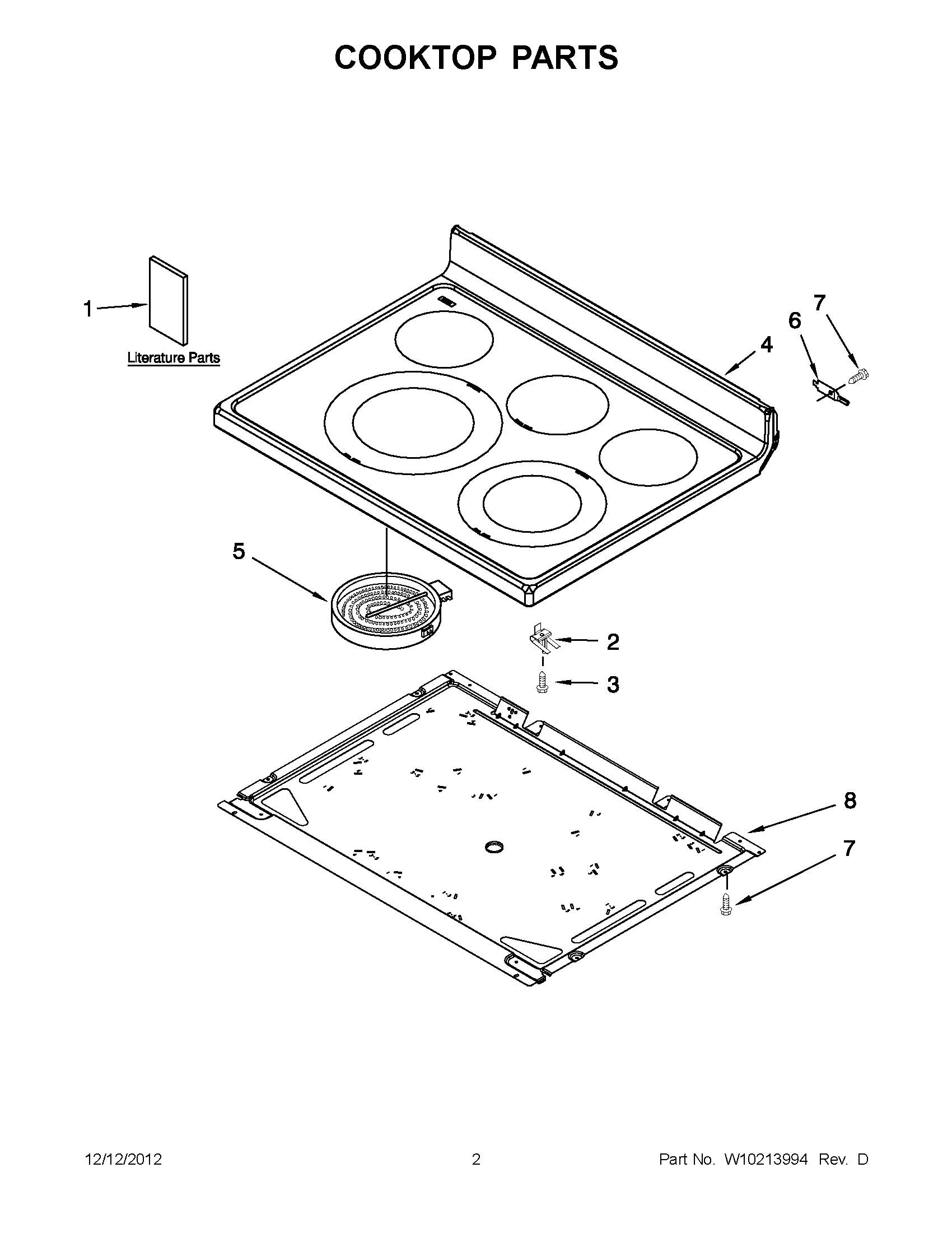 01 - COOKTOP PARTS