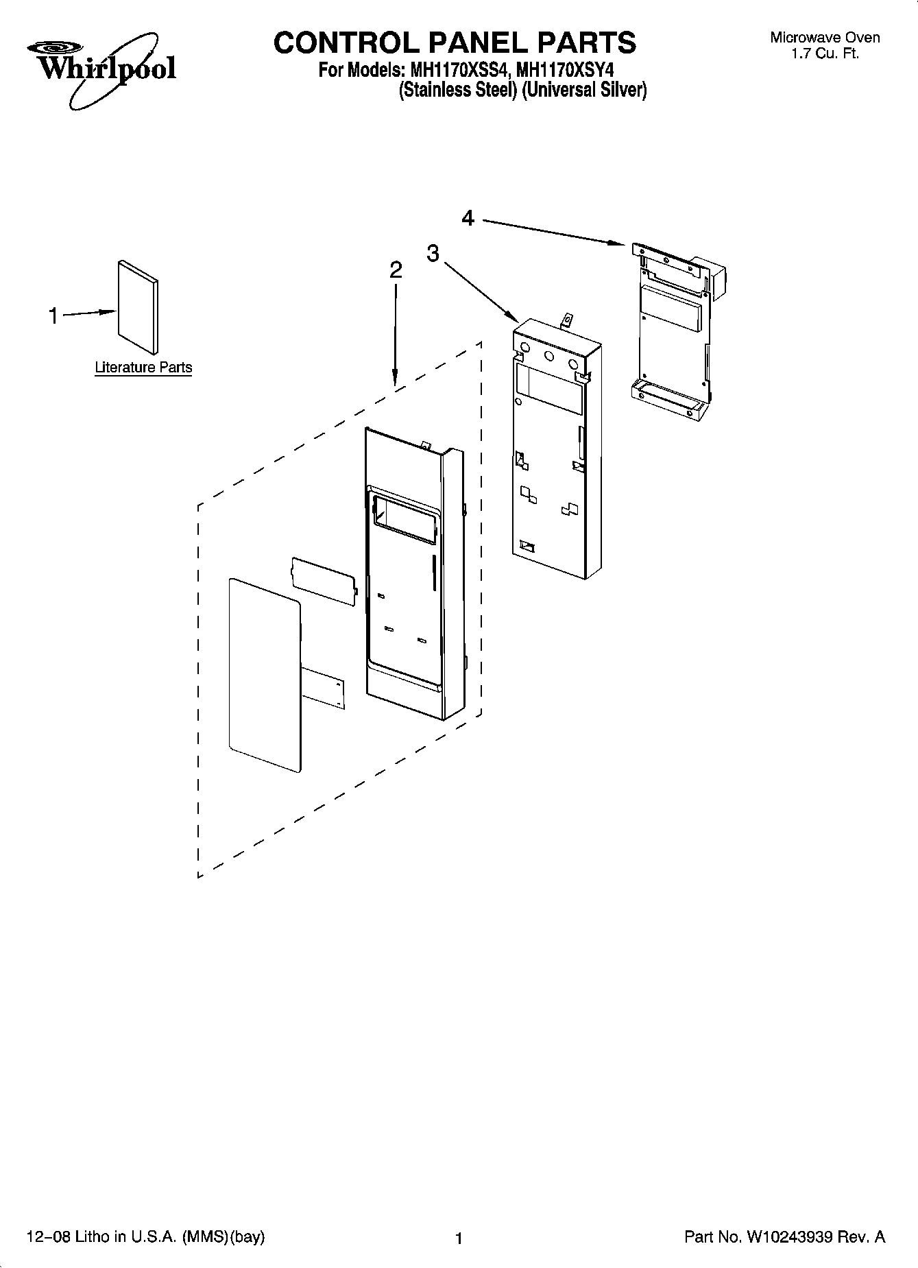 01 - CONTROL PANEL PARTS