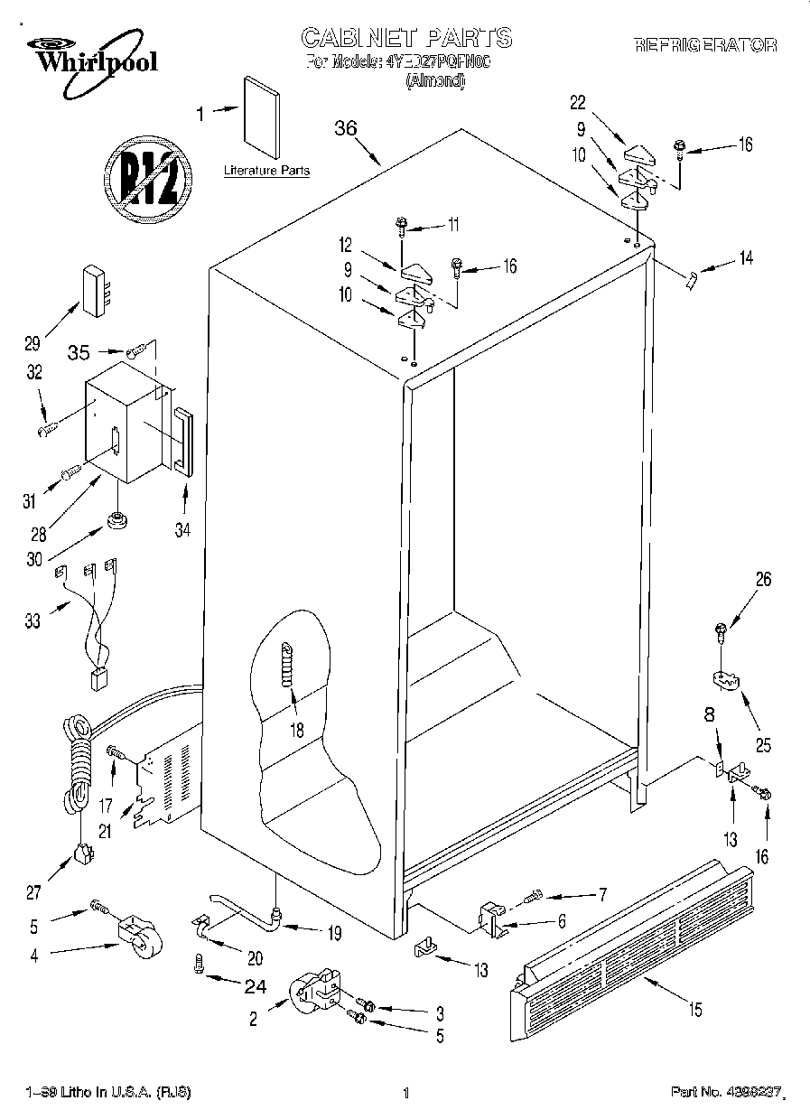 01 - CABINET, LITERATURE