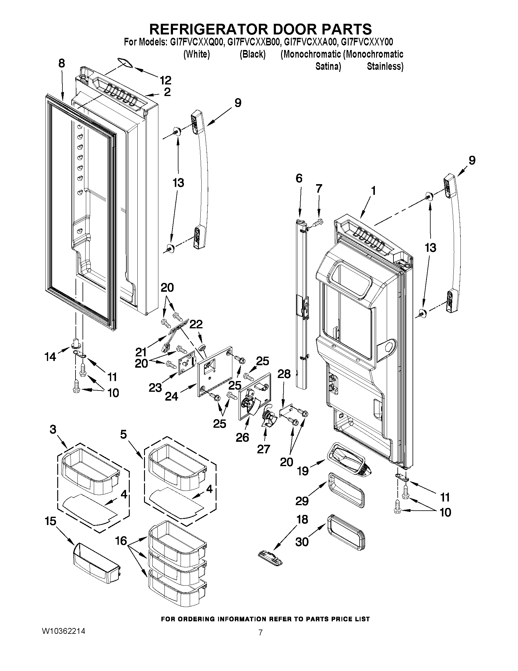 04 - REFRIGERATOR DOOR PARTS