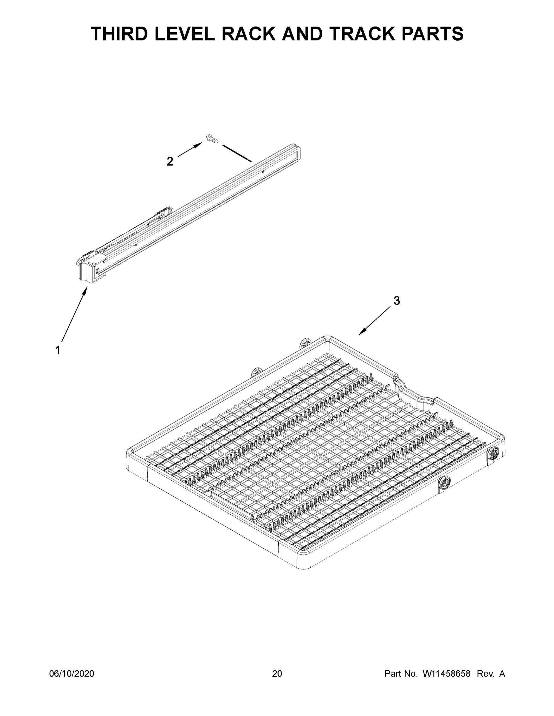 11 - THIRD LEVEL RACK AND TRACK PARTS