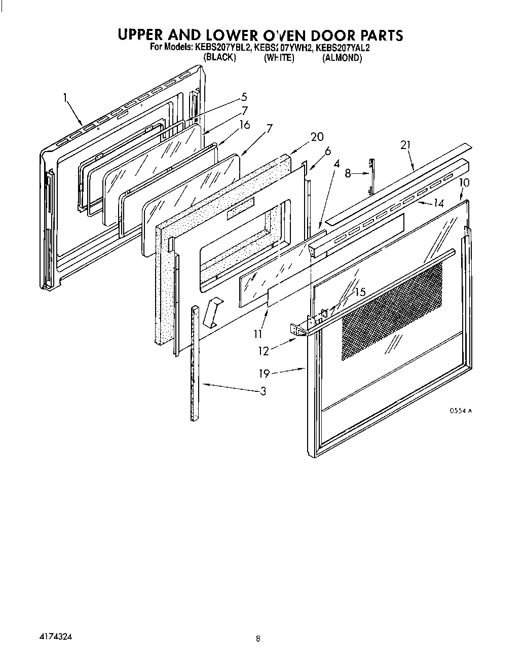 06 - UPPER AND LOWER OVEN DOOR