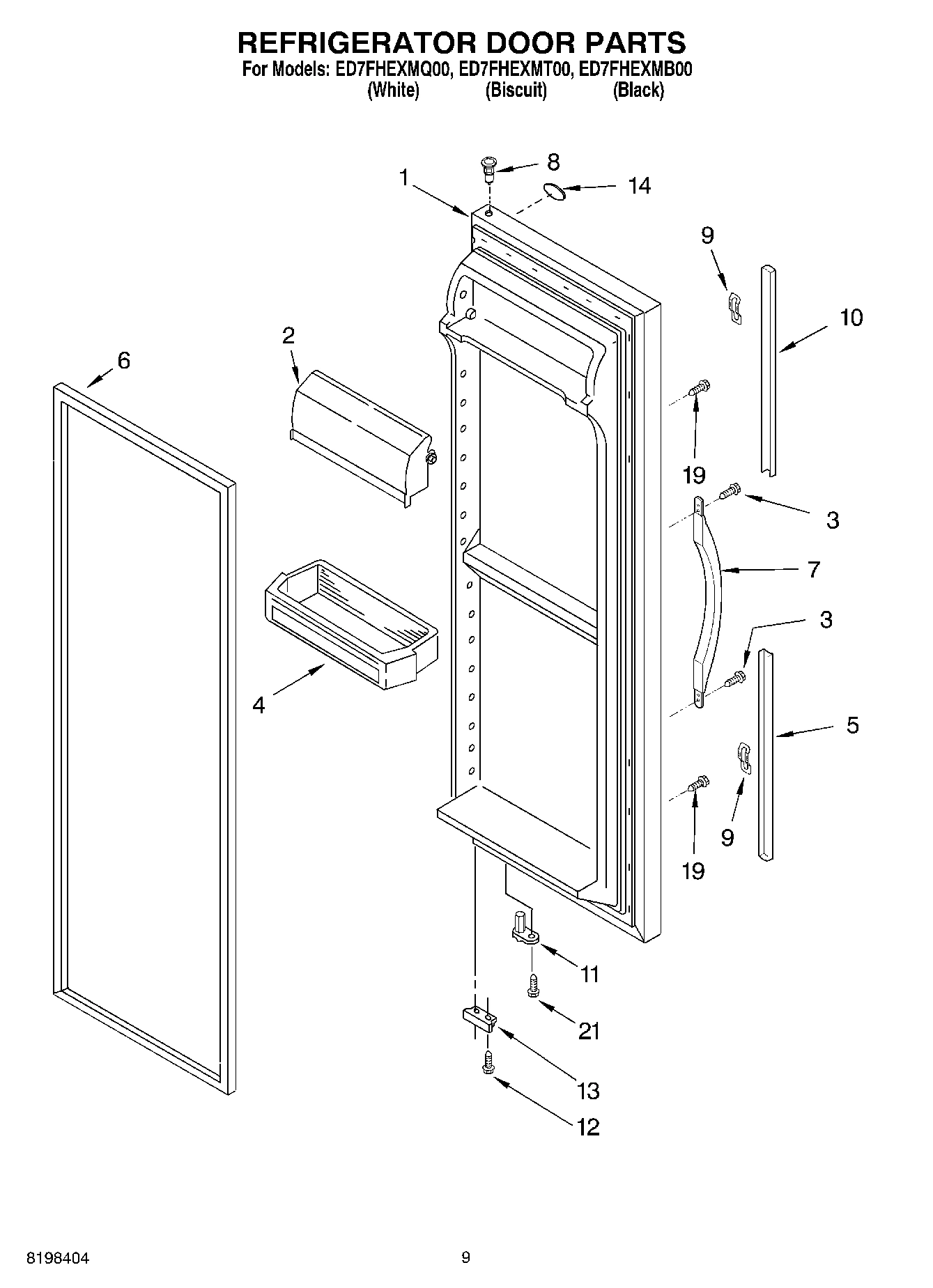 06 - REFRIGERATOR DOOR PARTS