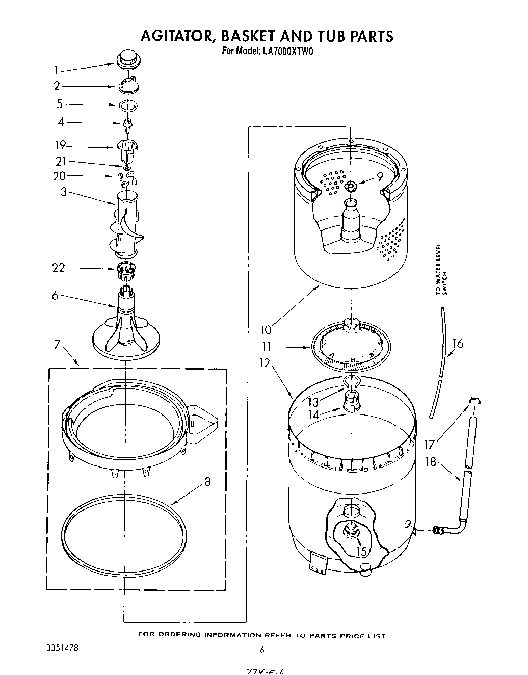 04 - AGITATOR, BASKET AND TUB