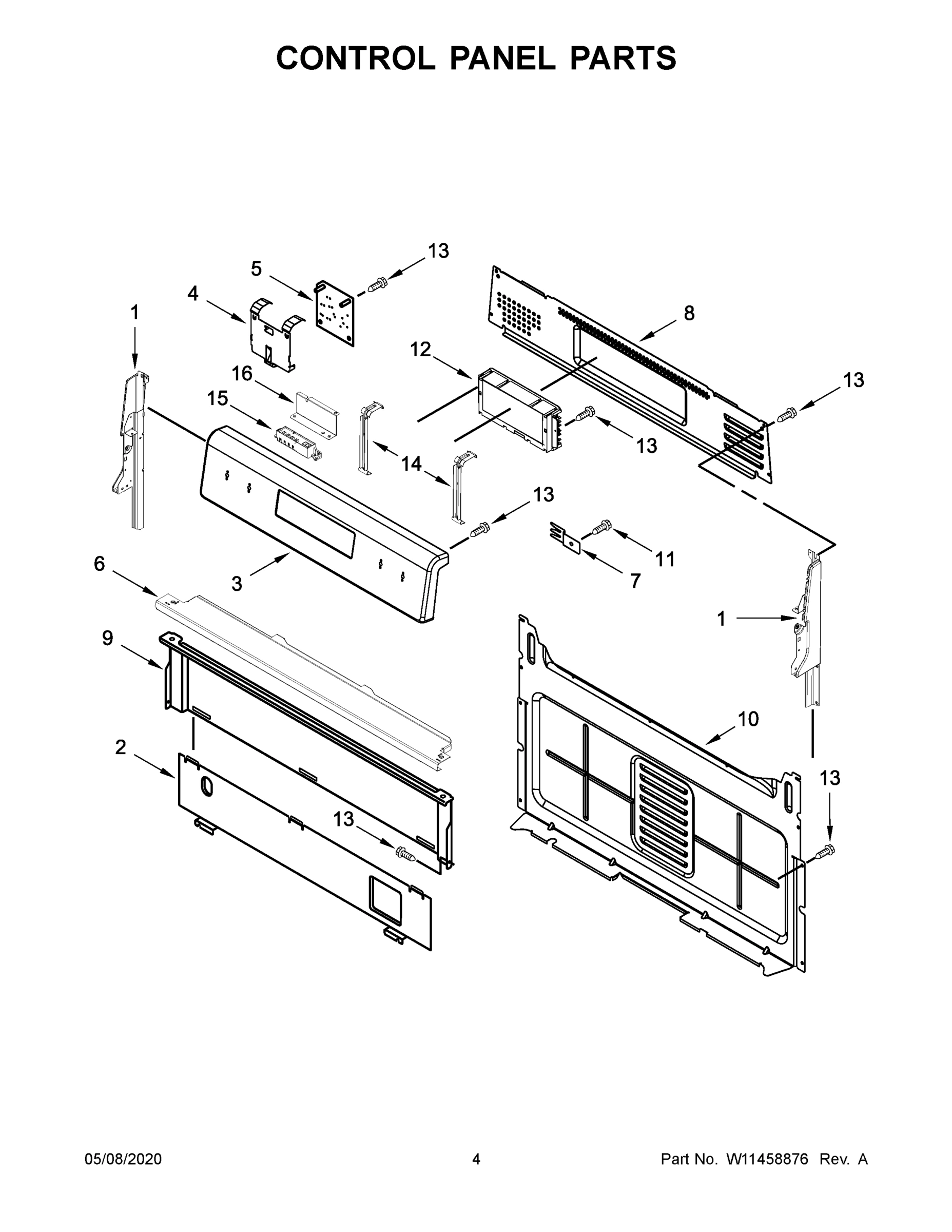03 - CONTROL PANEL PARTS