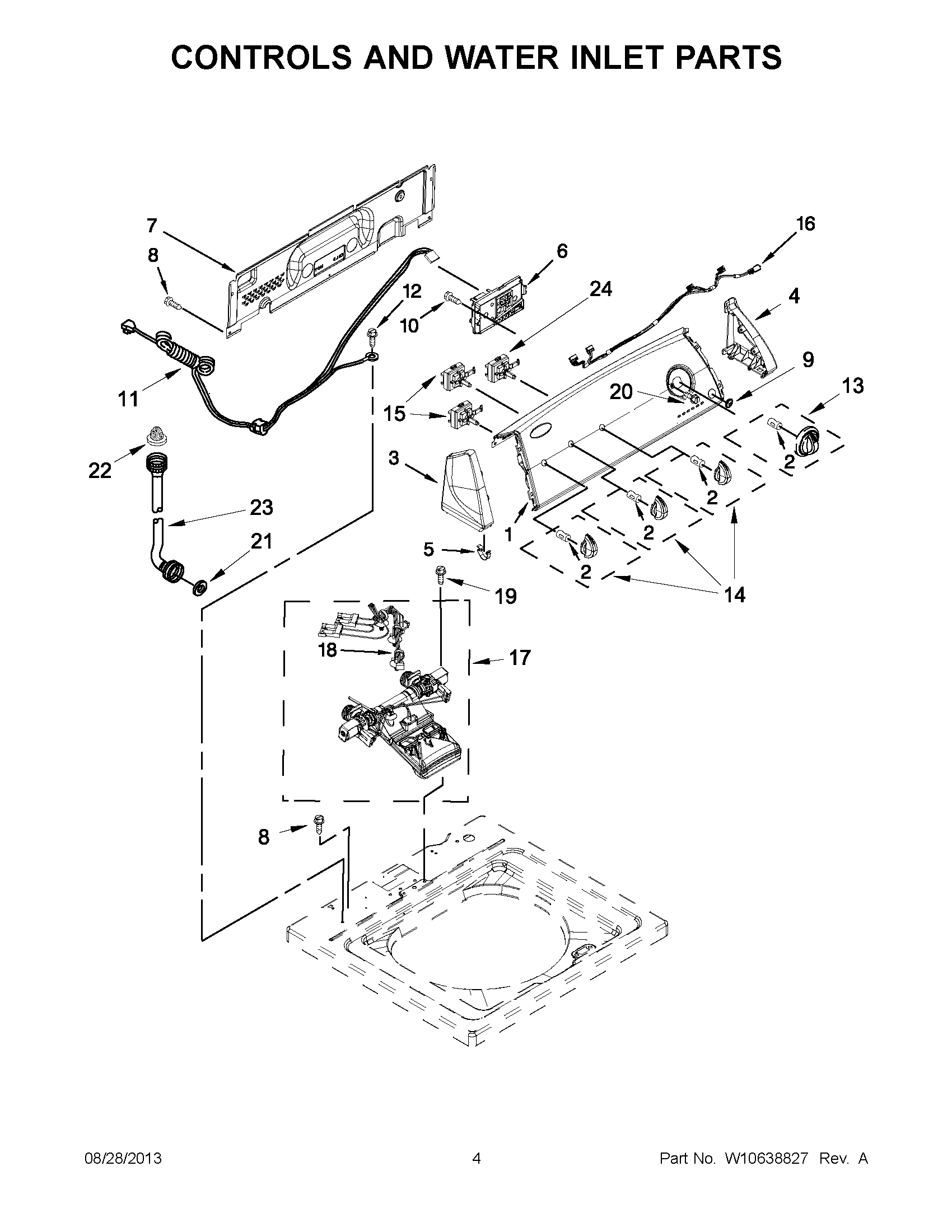 03 - CONTROLS AND WATER INLET PARTS