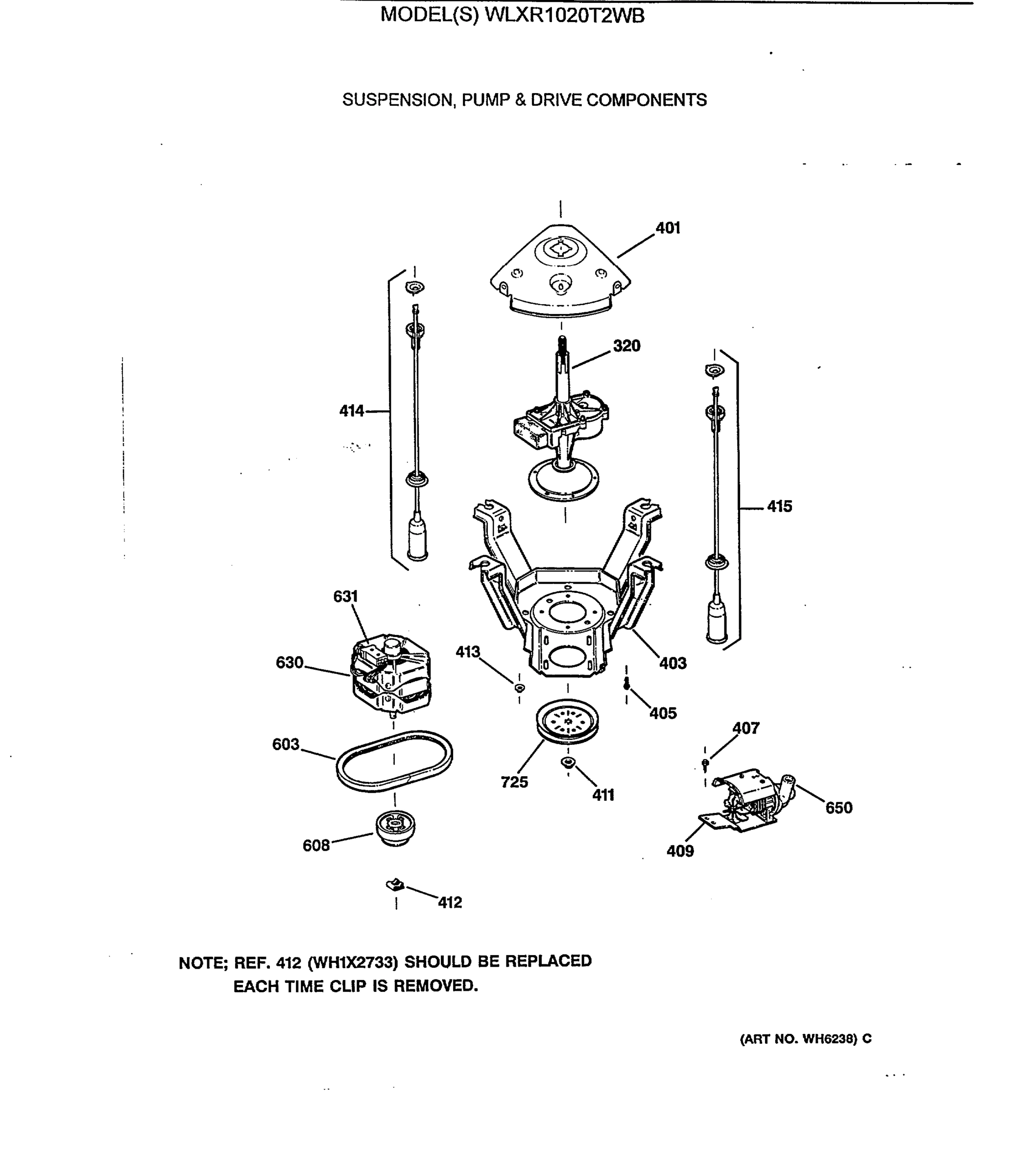 SUSPENSION, PUMP & DRIVE COMPONENTS