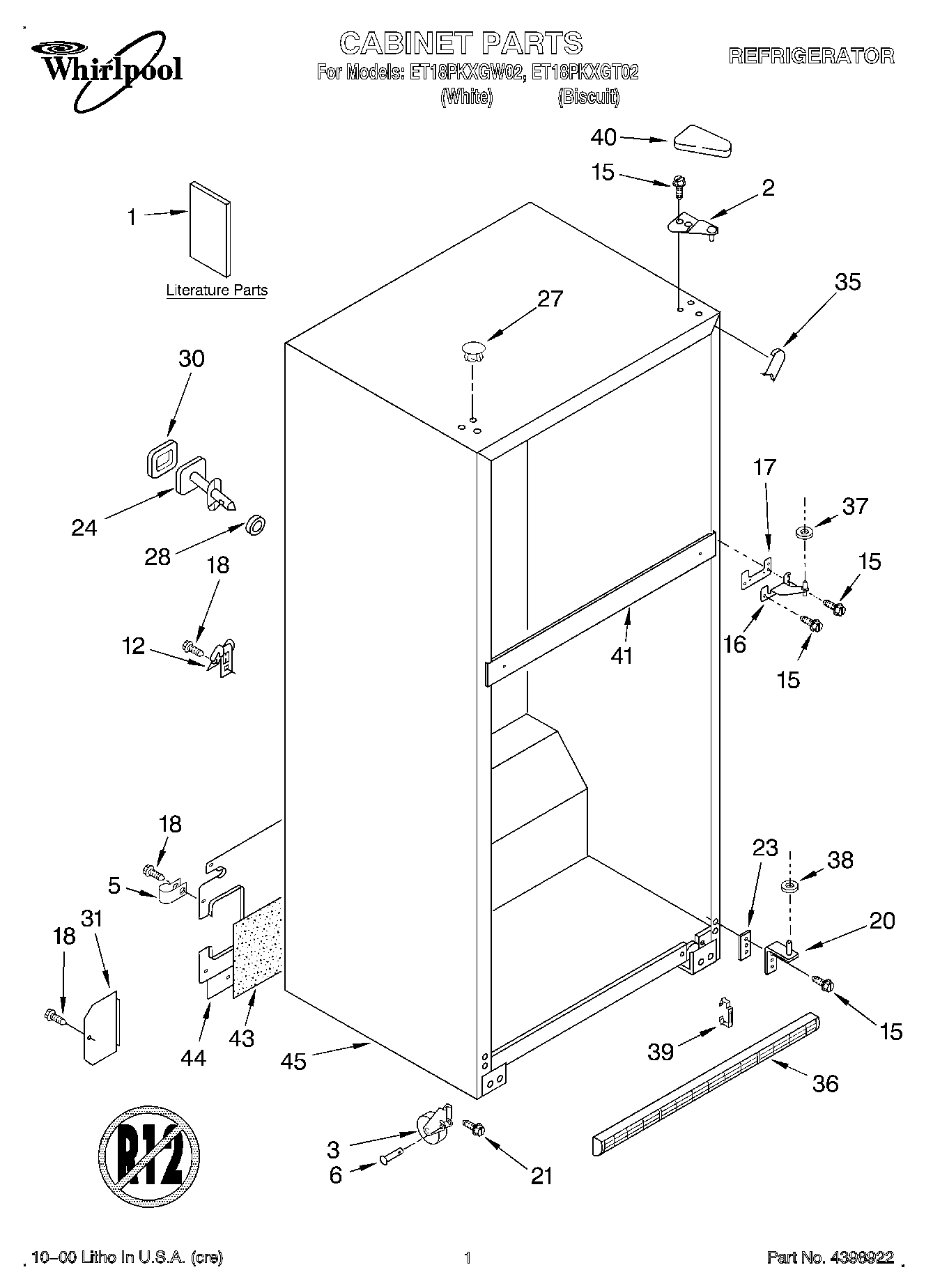 01 - CABINET, LITERATURE