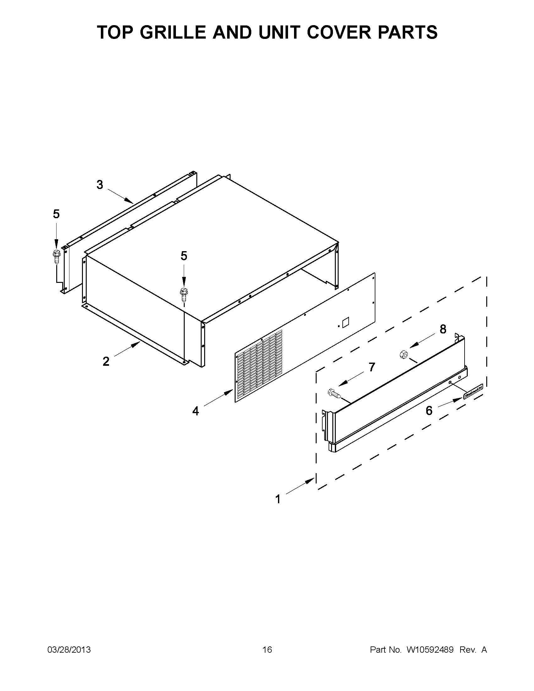 08 - TOP GRILLE AND UNIT COVER PARTS