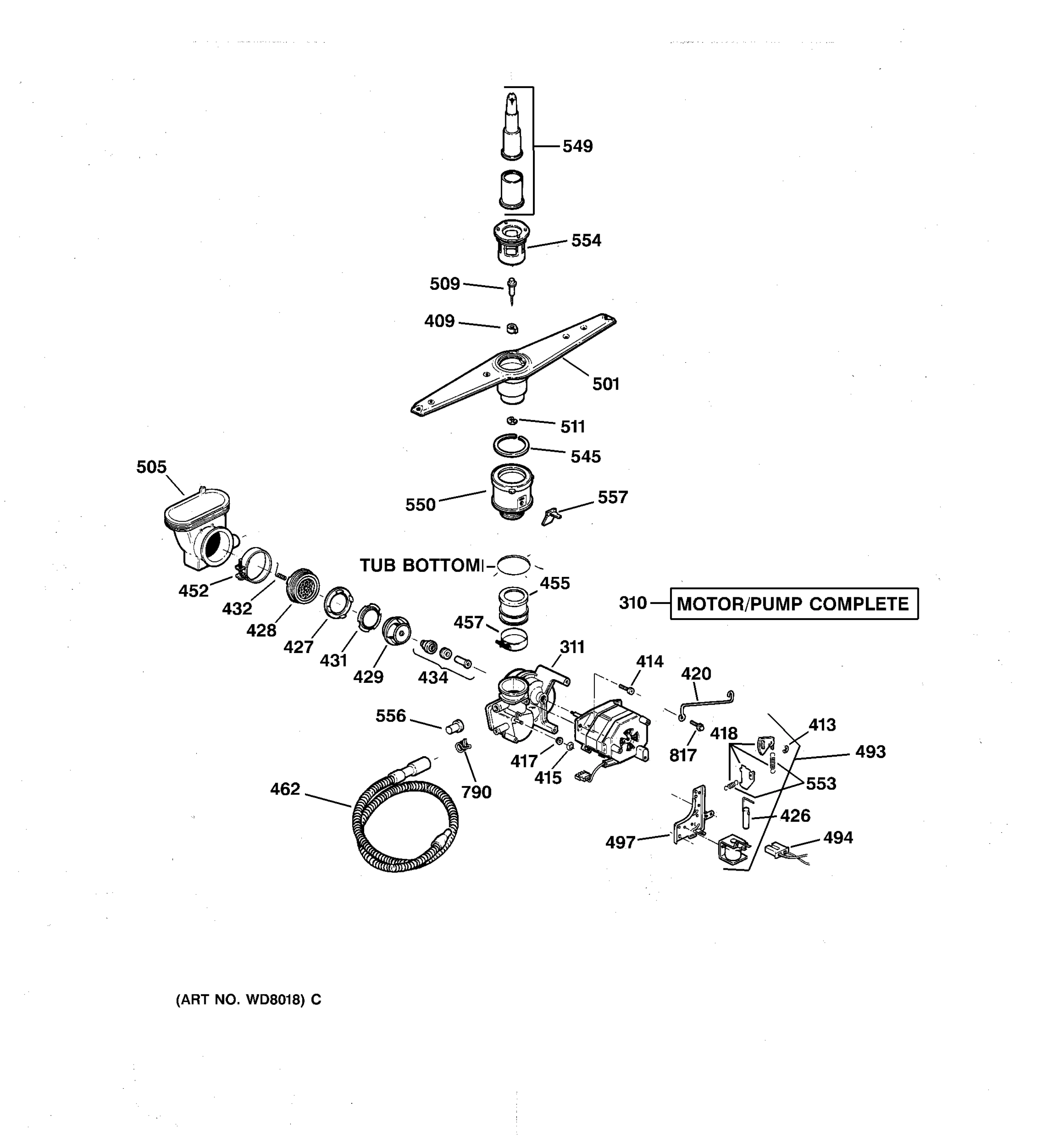 MOTOR-PUMP MECHANISM