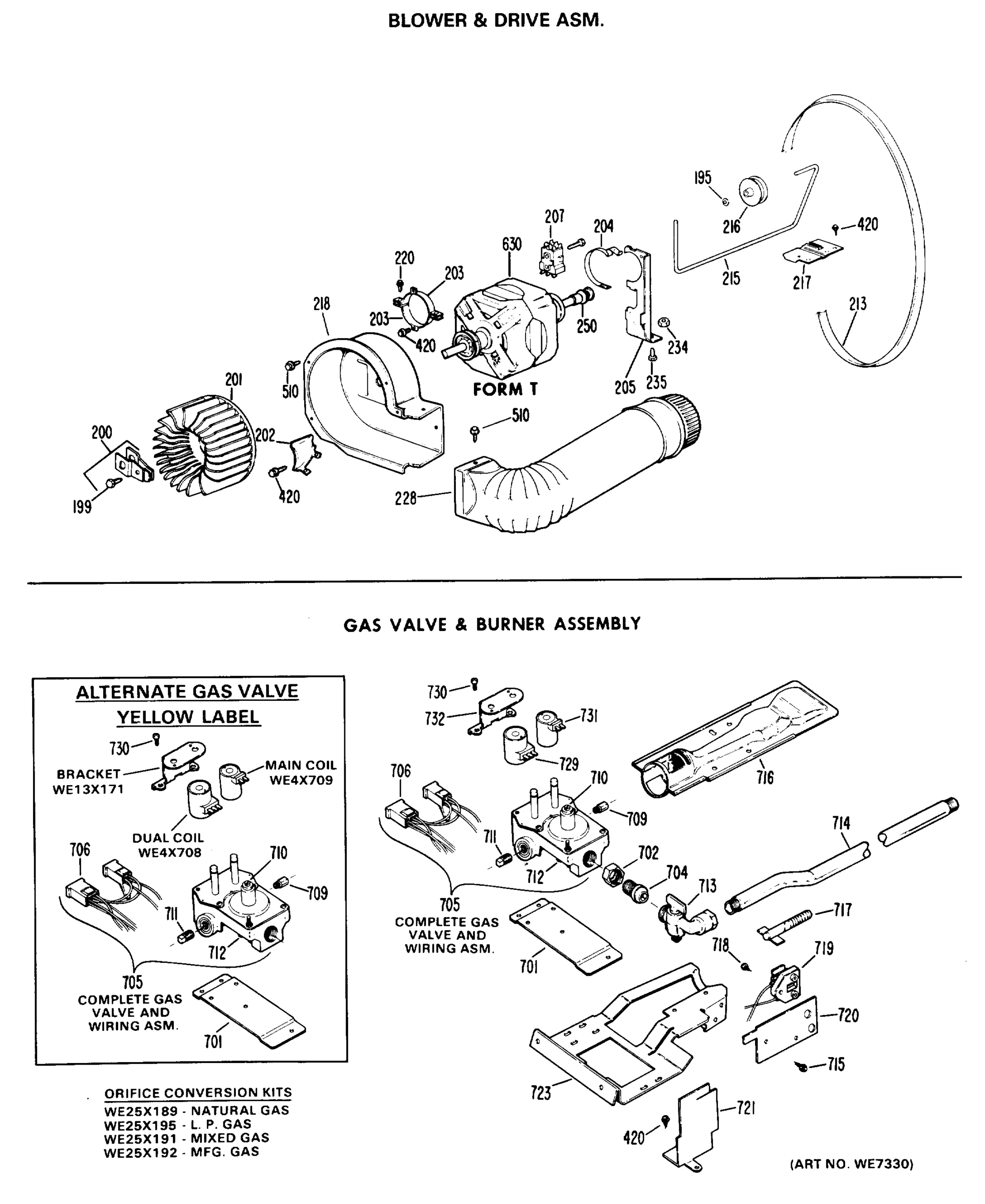 BLOWER & DRIVE ASM.
