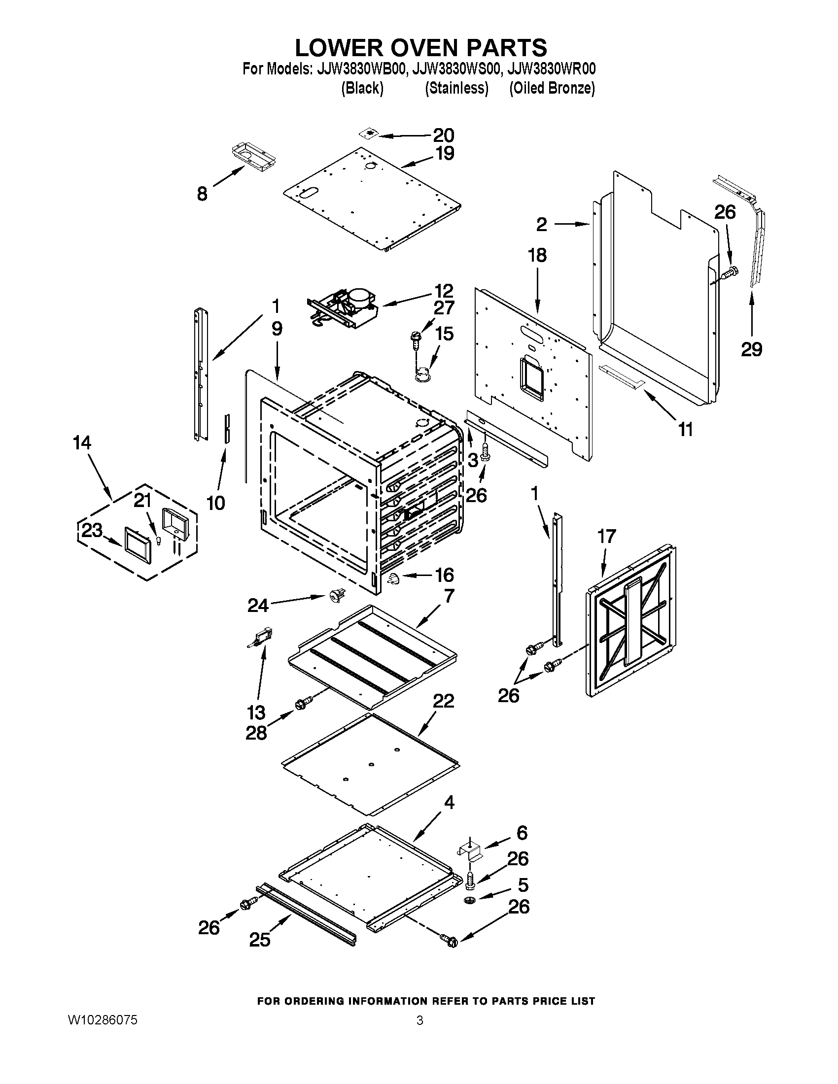 02 - LOWER OVEN PARTS