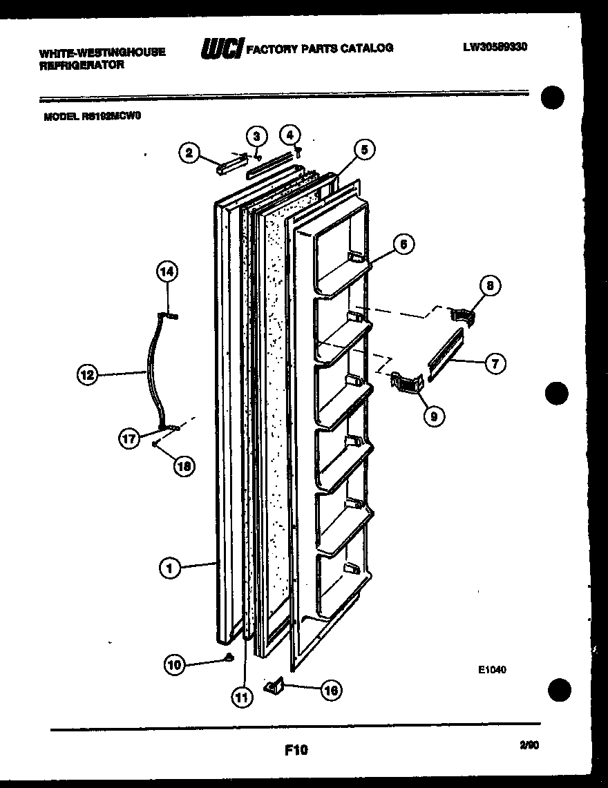 02 - FREEZER DOOR PARTS