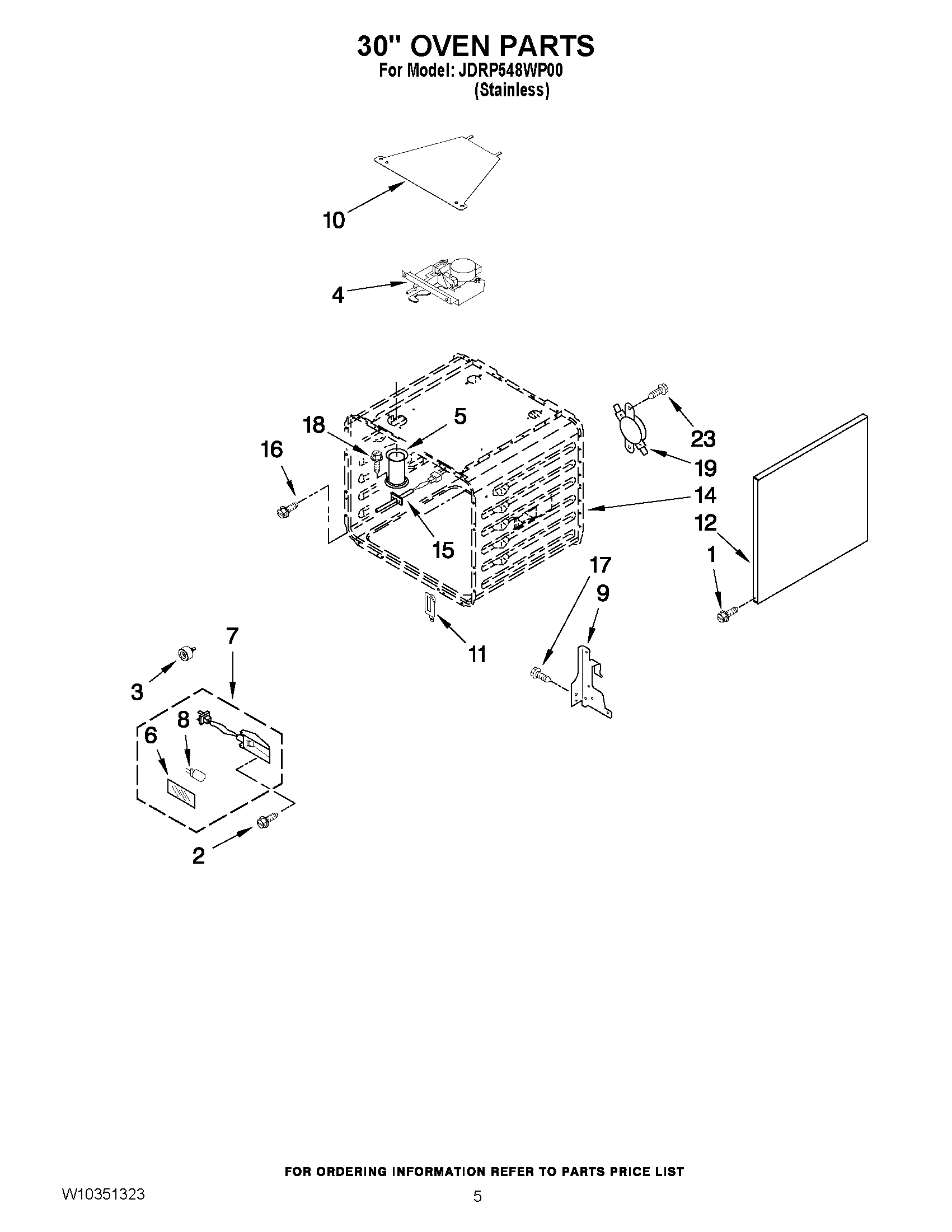 03 - 30`` OVEN PARTS