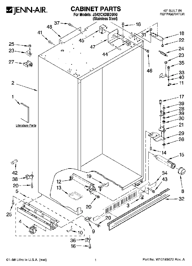 01 - CABINET PARTS
