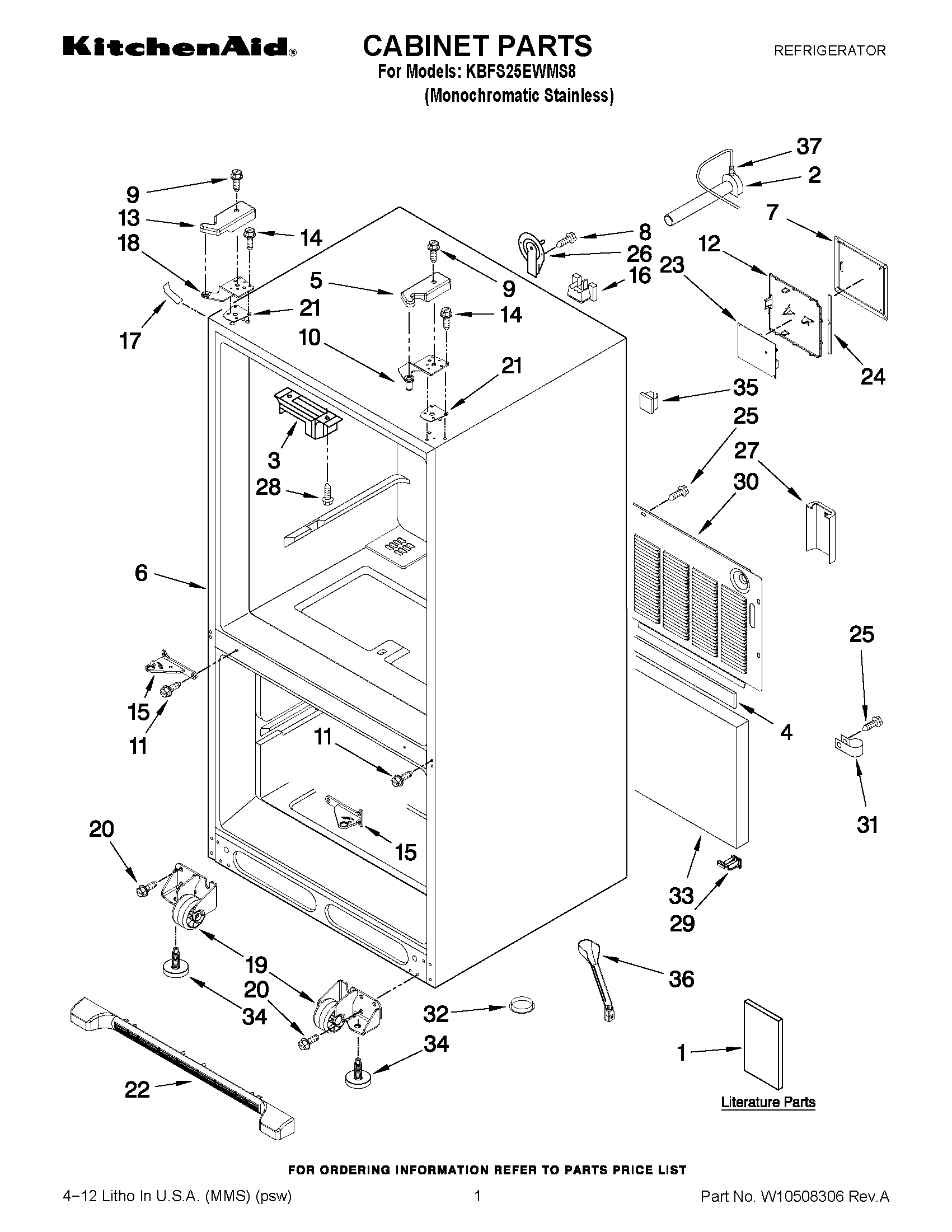 01 - CABINET PARTS
