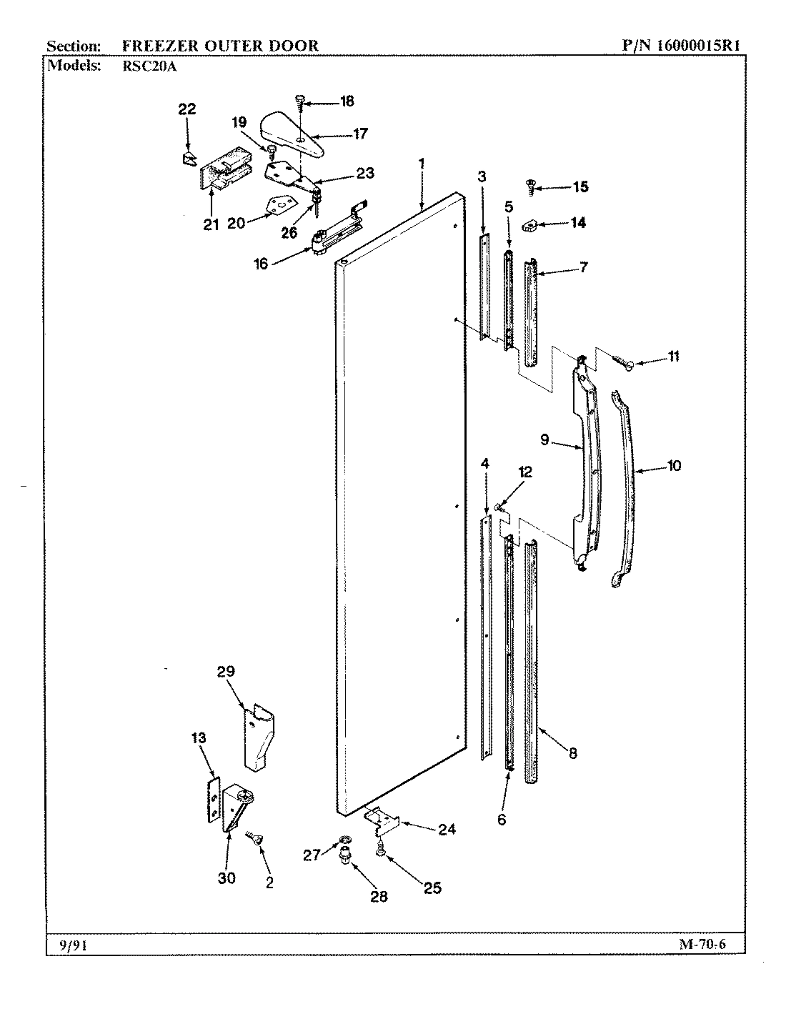 04 - FREEZER OUTER DOOR