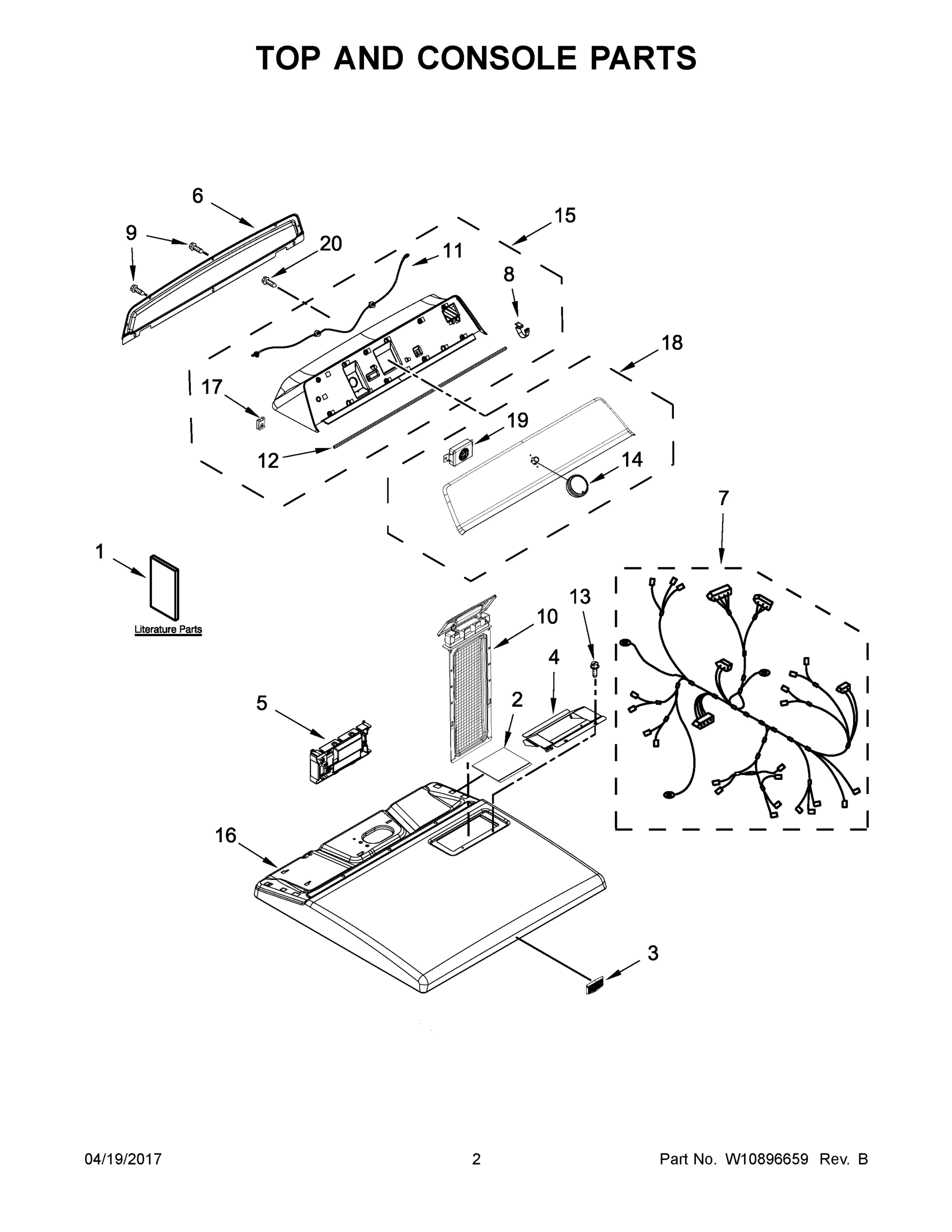 02 - TOP AND CONSOLE PARTS