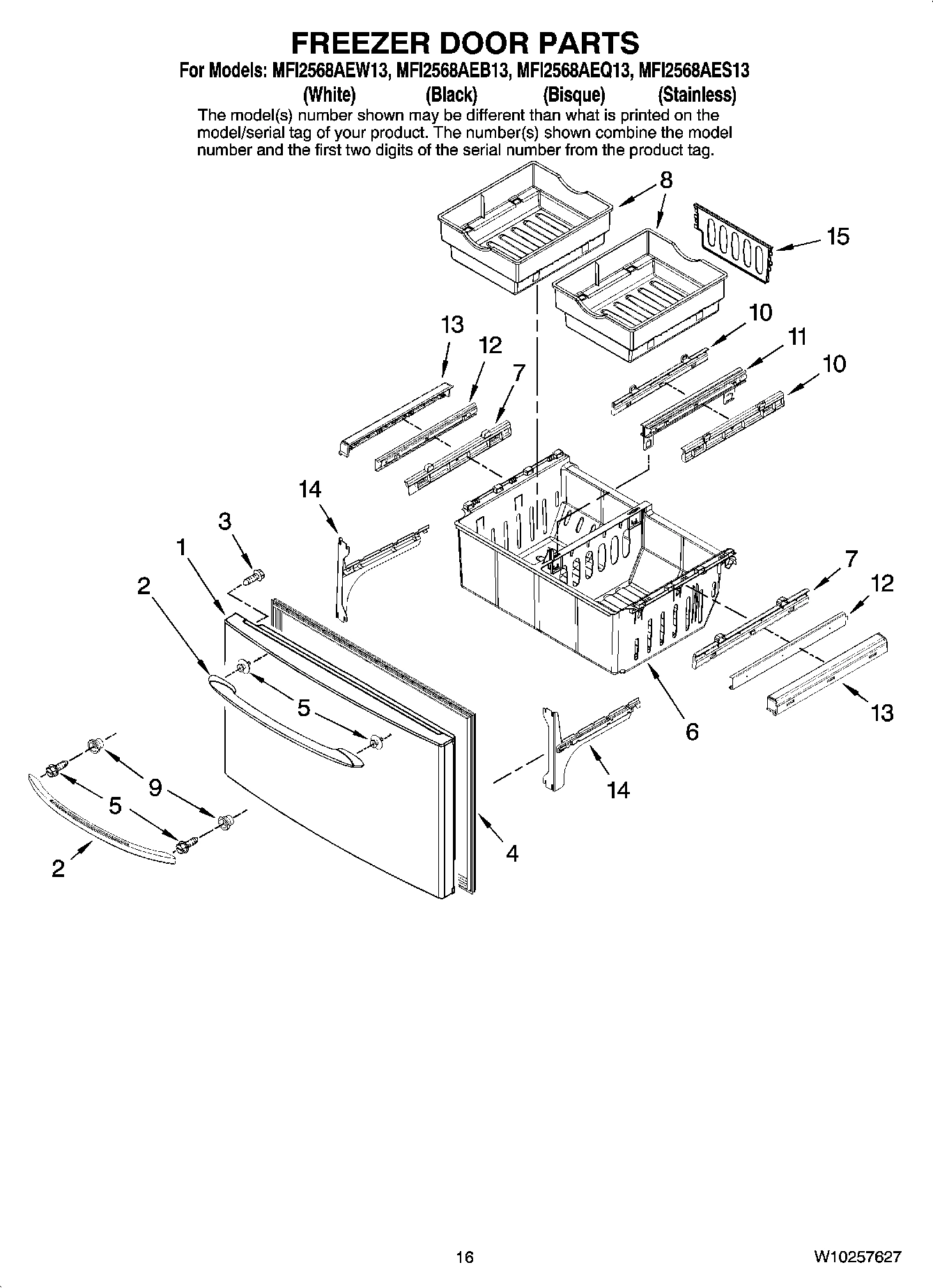 09 - FREEZER DOOR PARTS