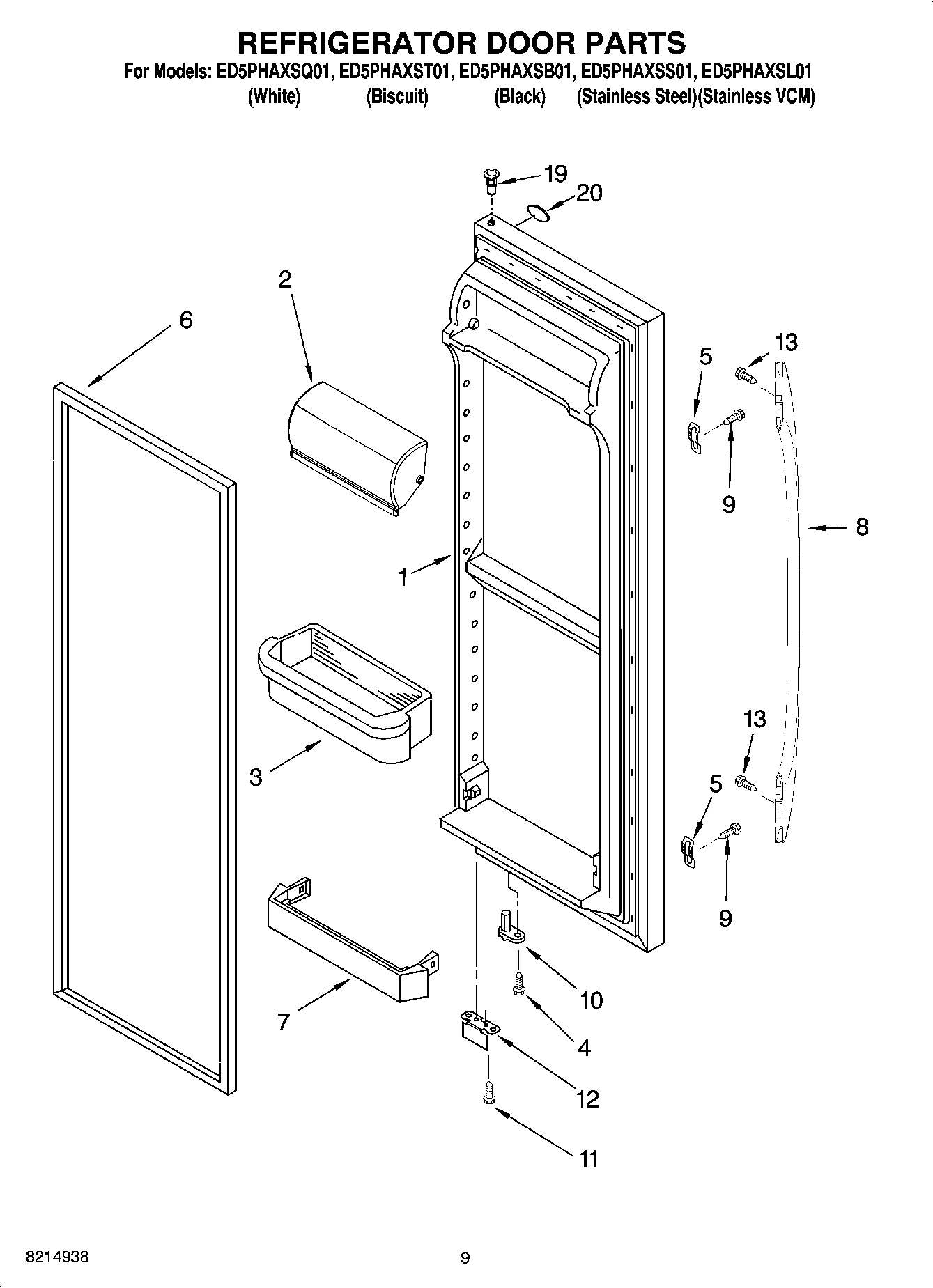 06 - REFRIGERATOR DOOR PARTS