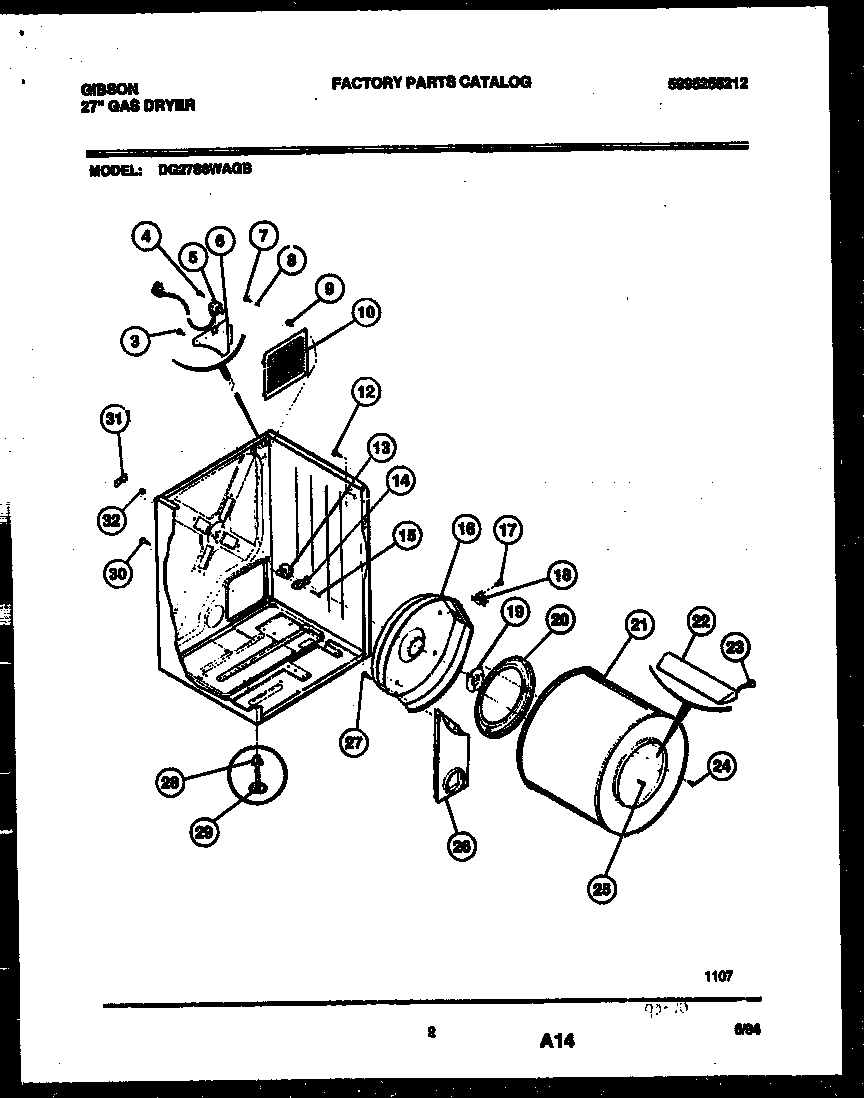 02 - CABINET AND COMPONENT PARTS