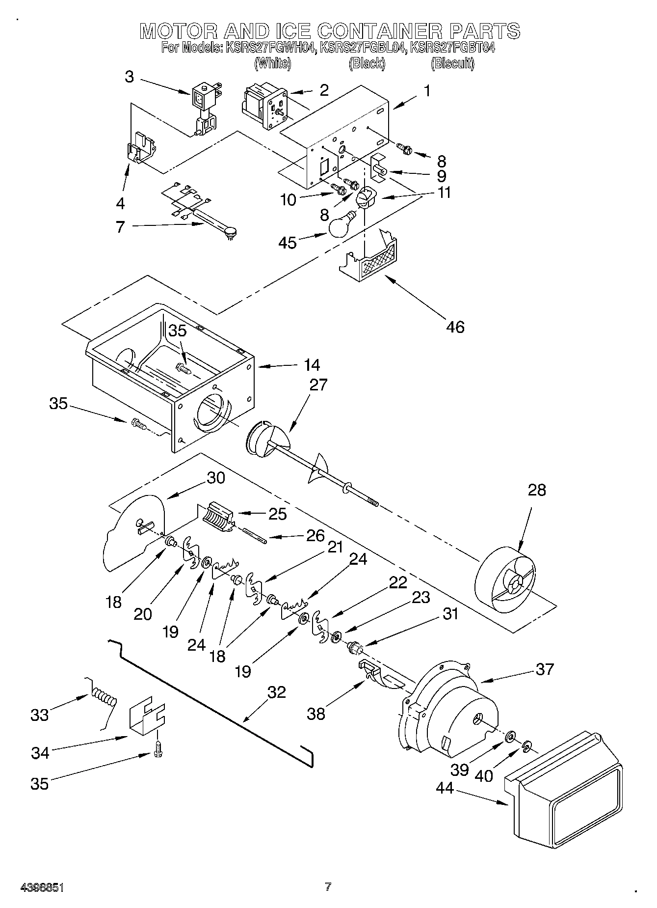 05 - MOTOR AND ICE CONTAINER