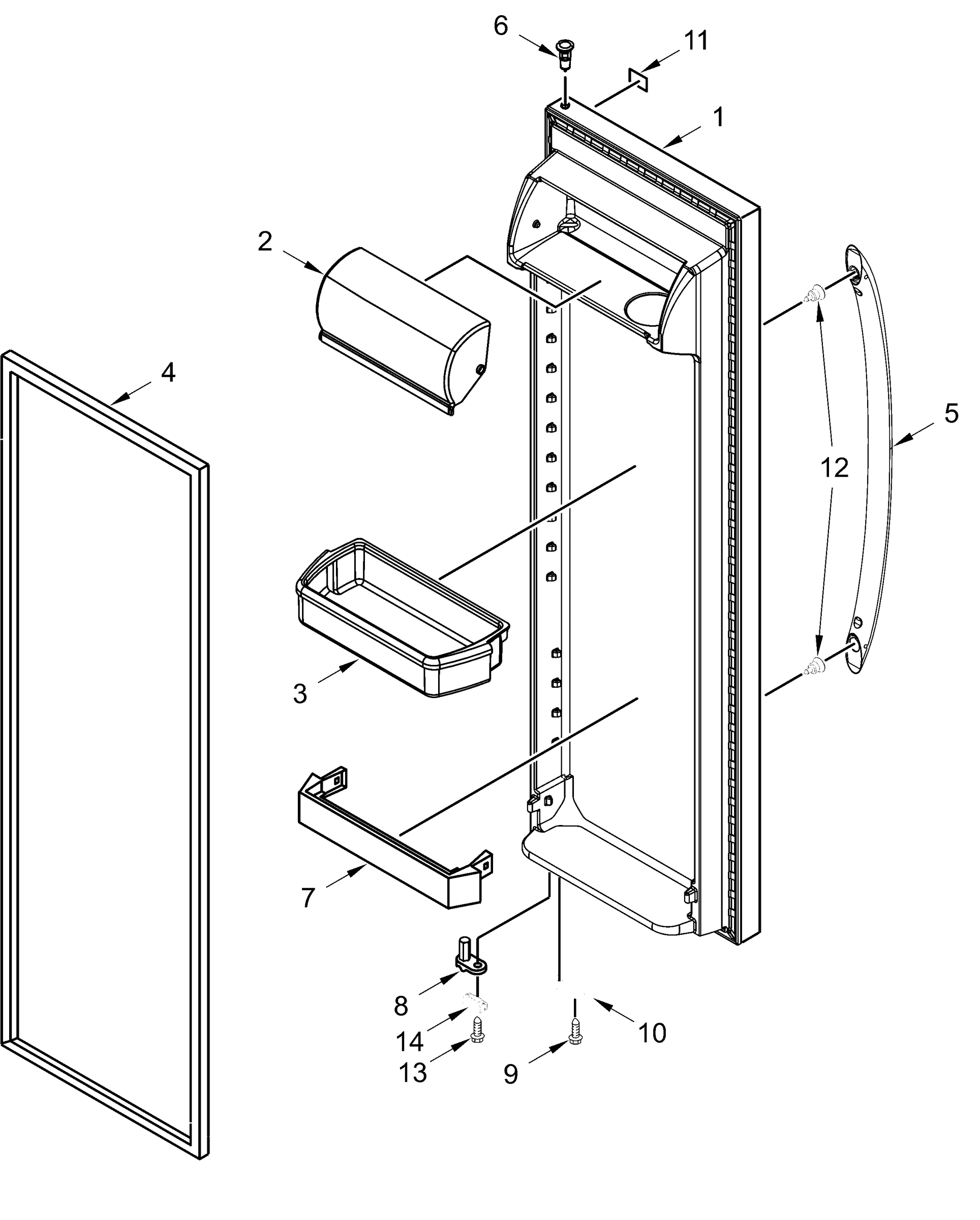REFRIGERATOR DOOR PARTS