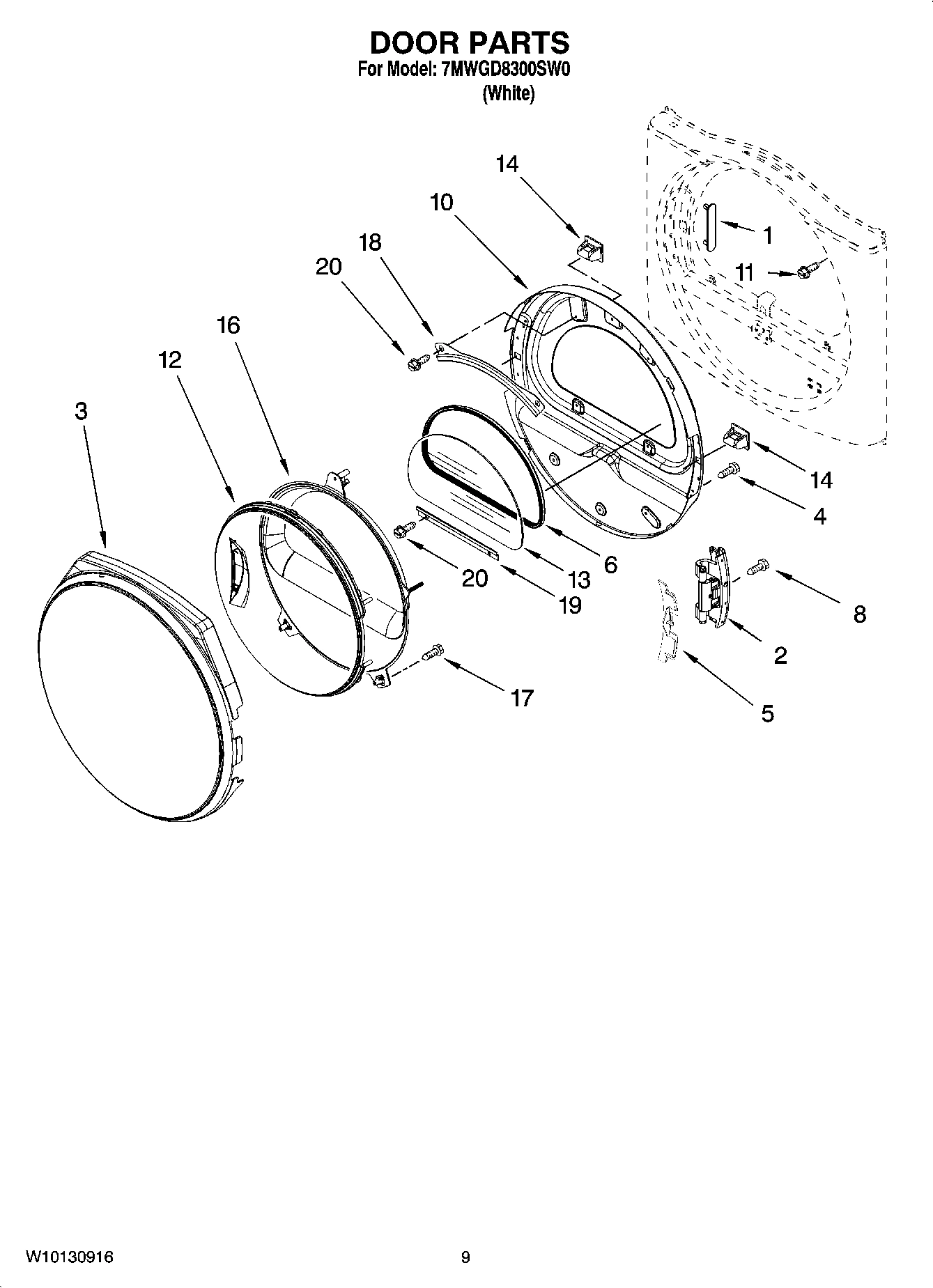 05 - DOOR PARTS, OPTIONAL PARTS (NOT INCLUDED)