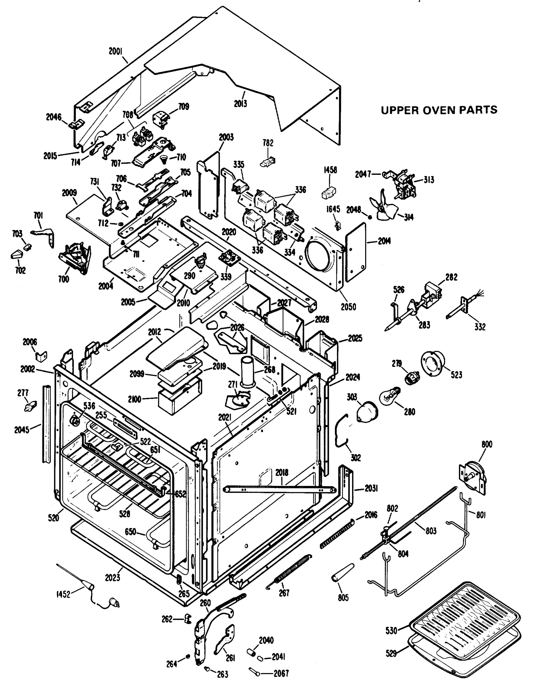 UPPER OVEN PARTS