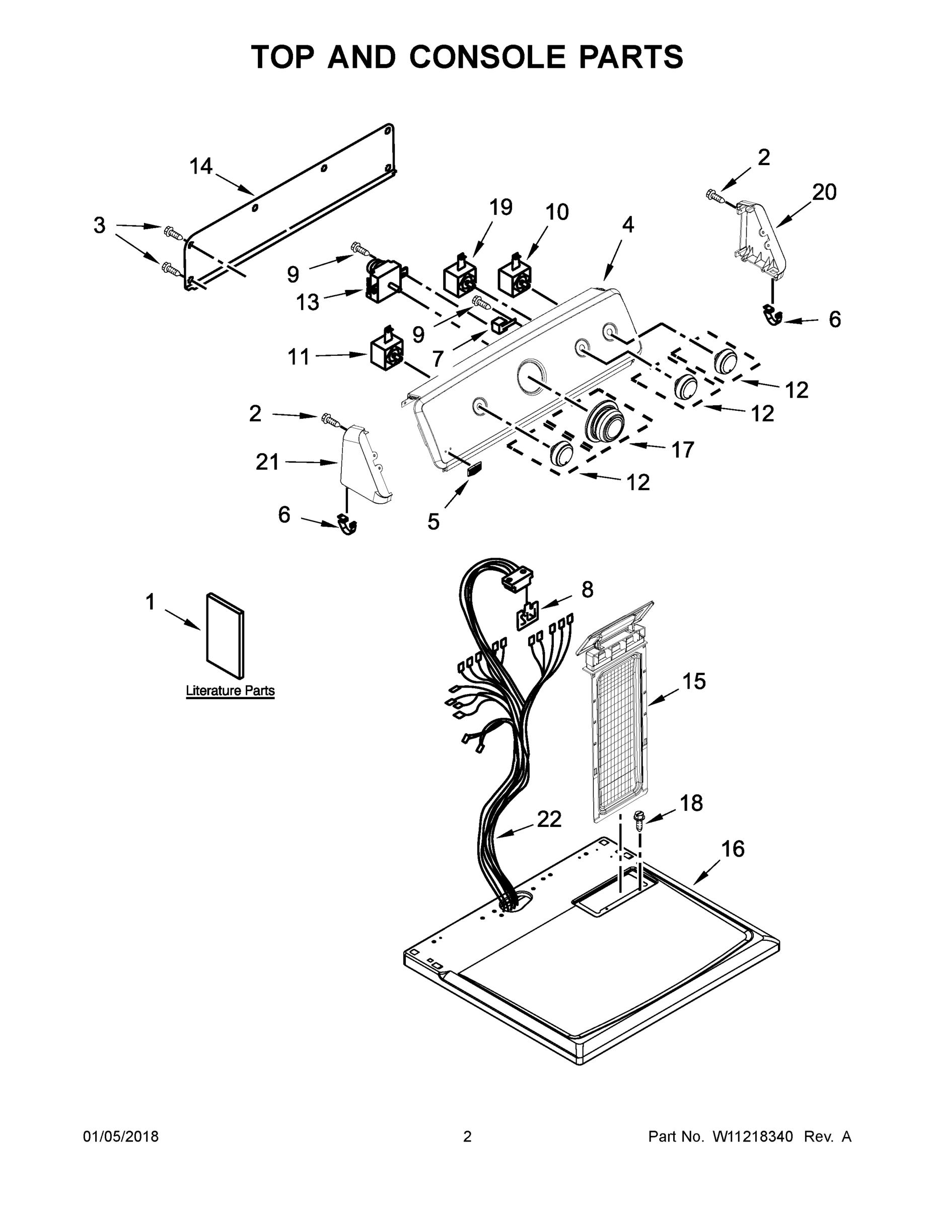 02 - TOP AND CONSOLE PARTS
