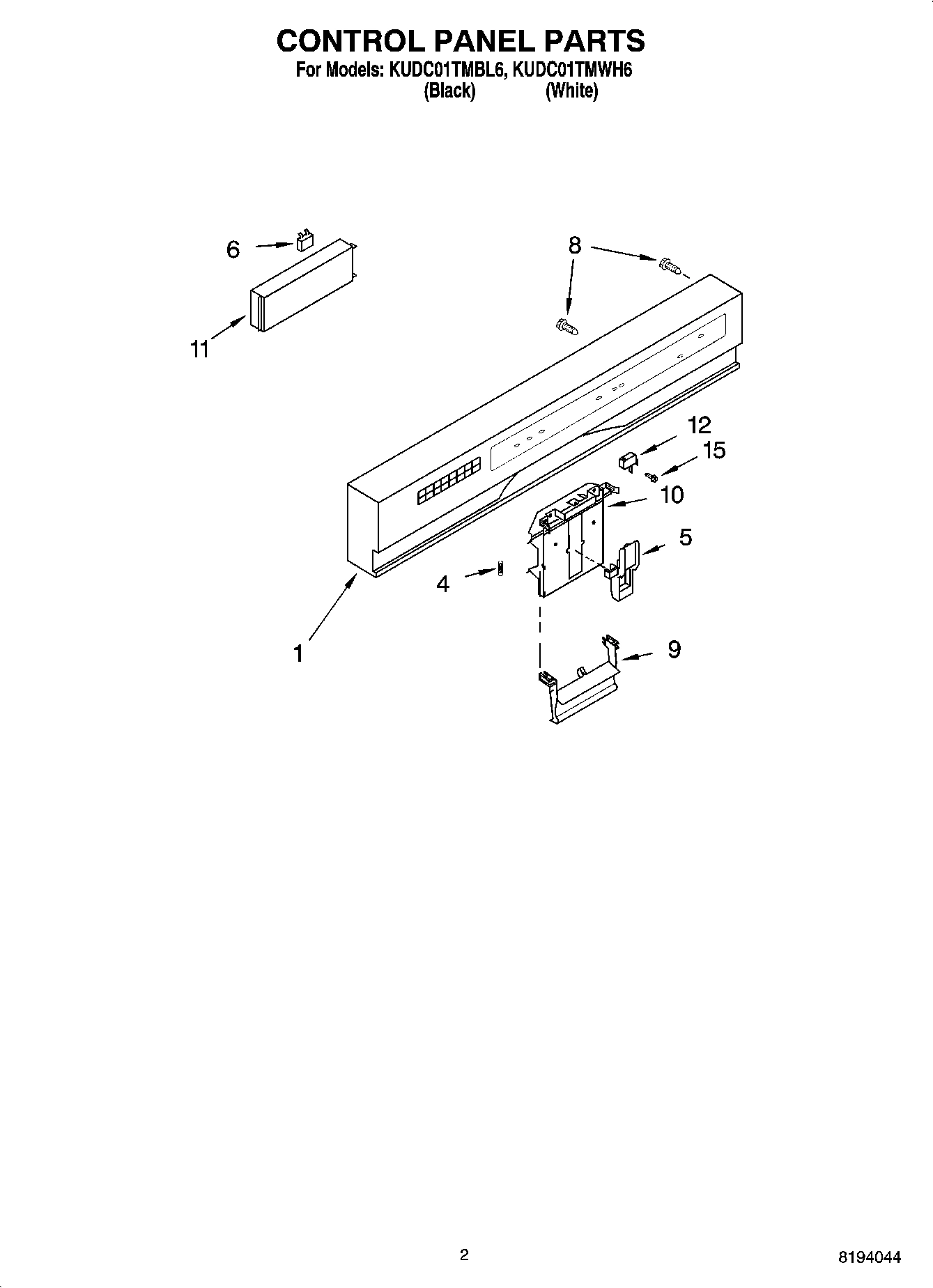 02 - CONTROL PANEL PARTS