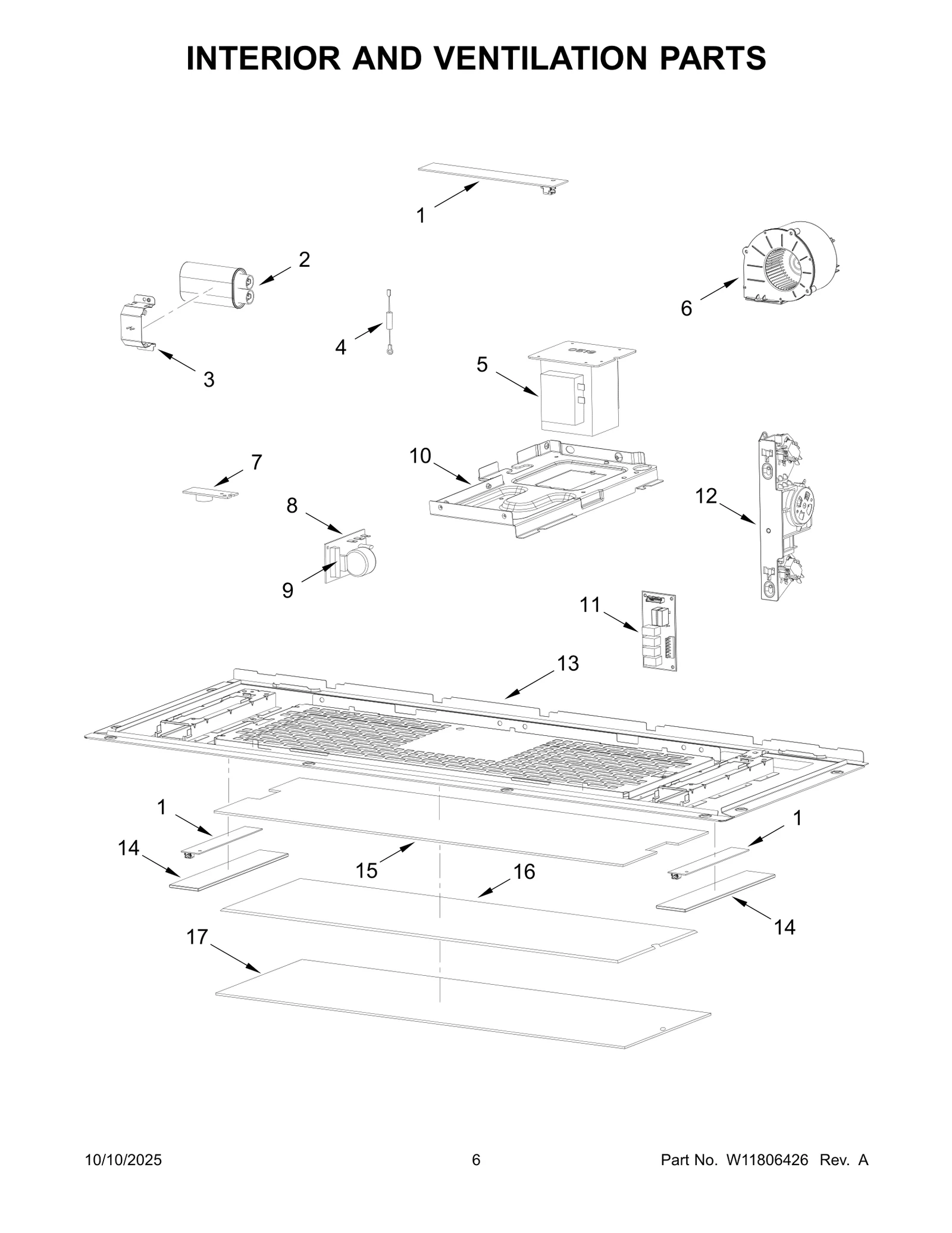 INTERIOR AND VENTILATION PARTS